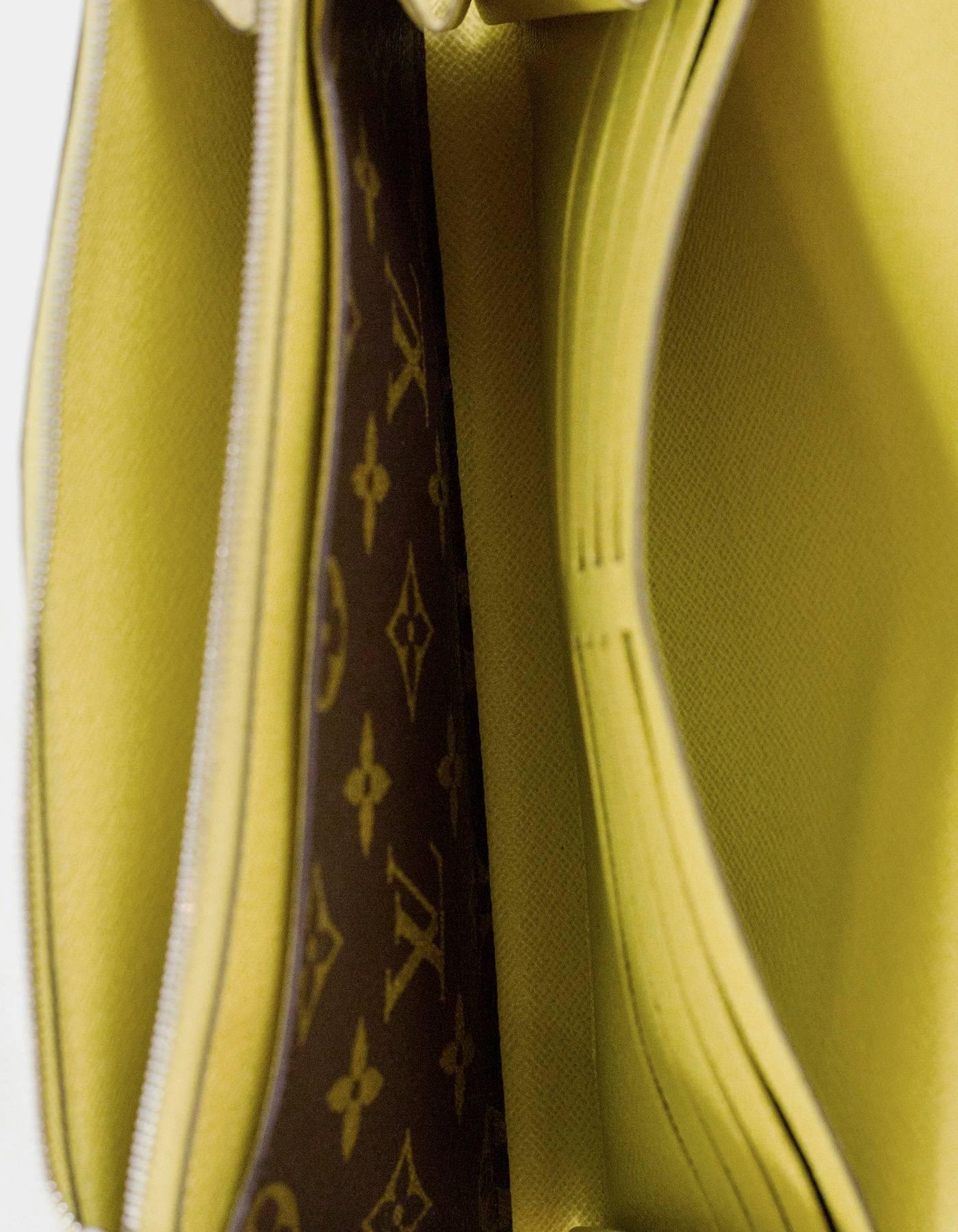 Louis Vuitton Monogram & Pistache Yellow Epi Marie Rose Wallet with Box/Dust Bag 4