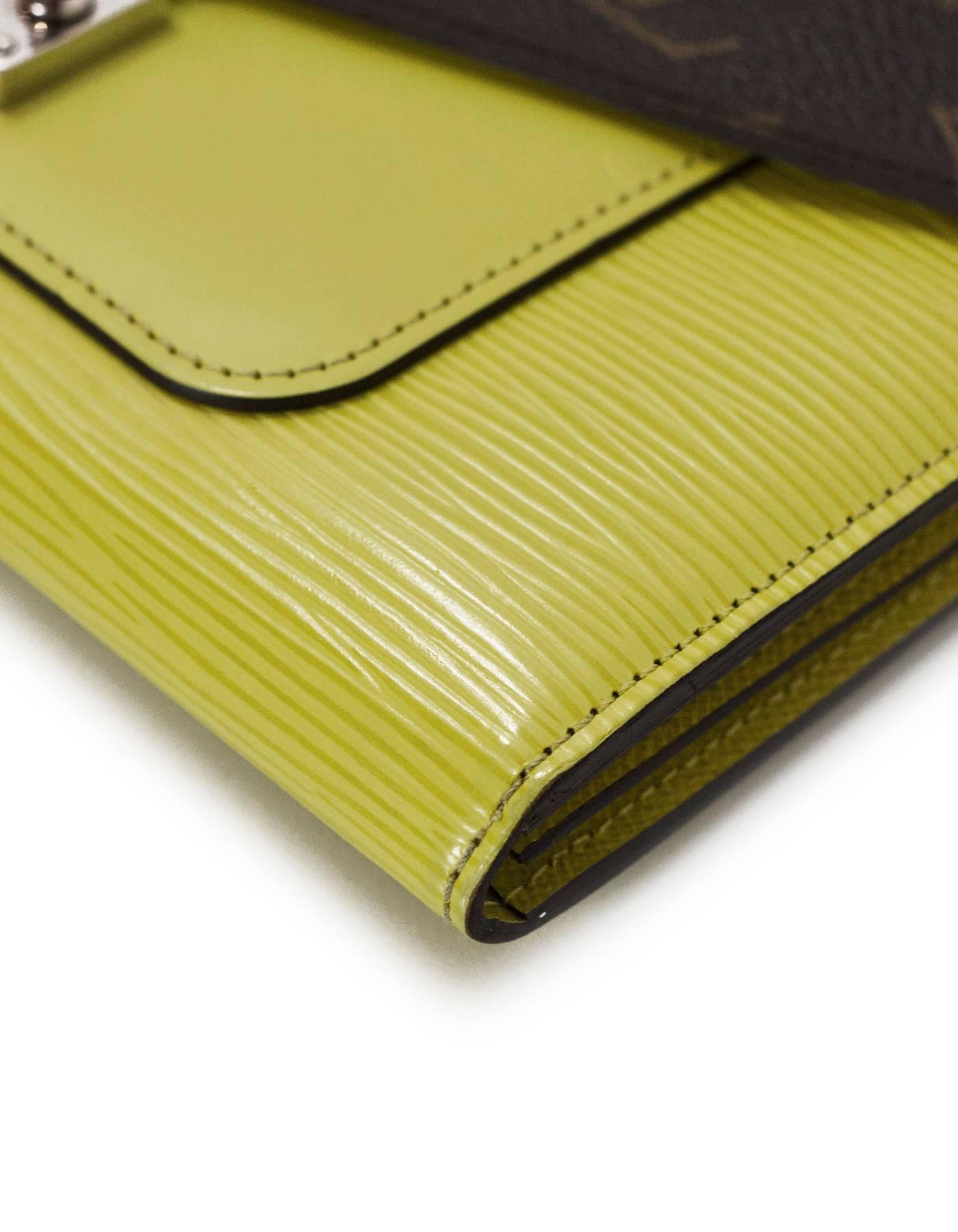 Louis Vuitton Monogram & Pistache Yellow Epi Marie Rose Wallet with Box/Dust Bag 1