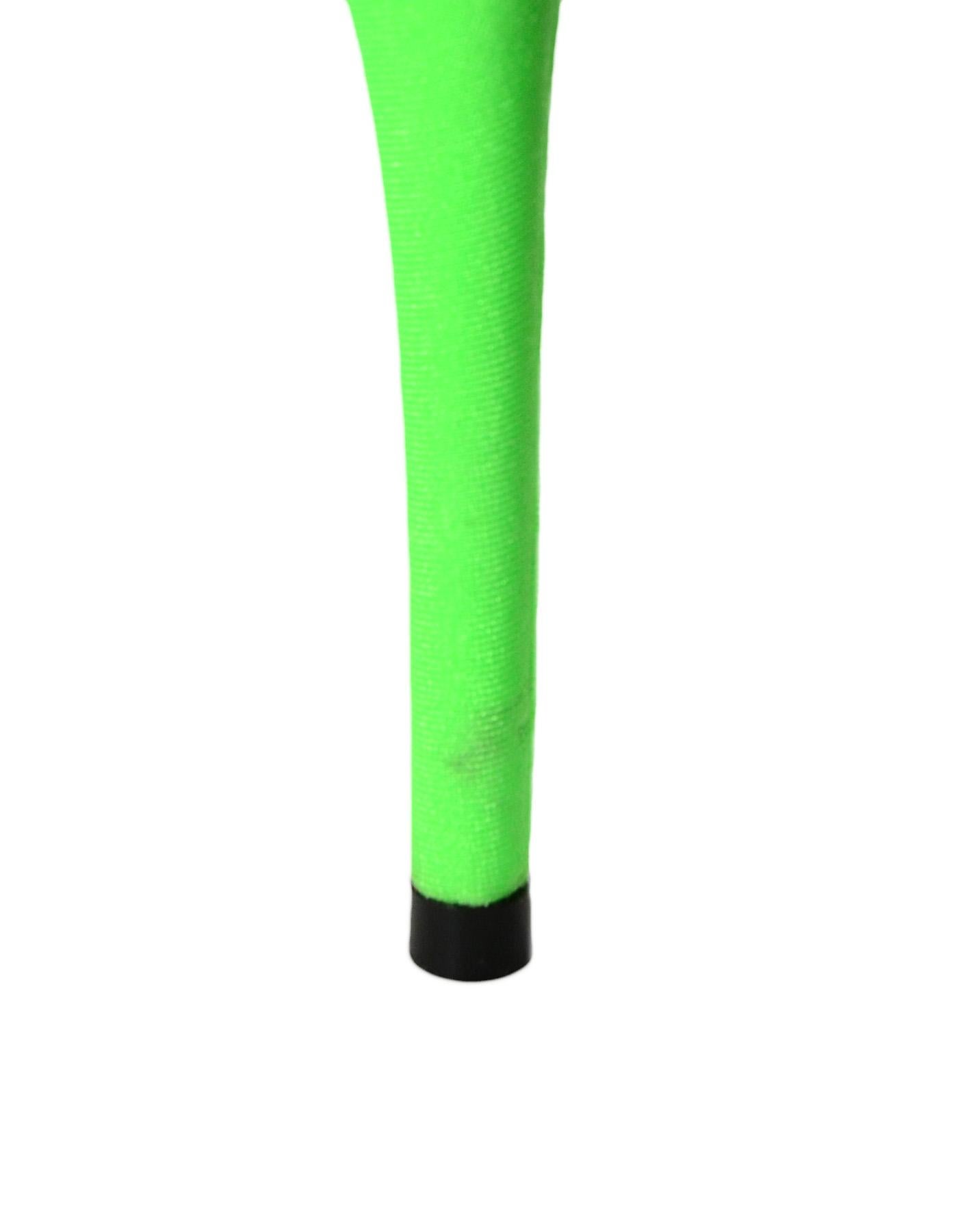 Balenciaga Neon Green Spandex Extreme Pointed Toe Knife Pumps sz 38.5 rt. $695 1