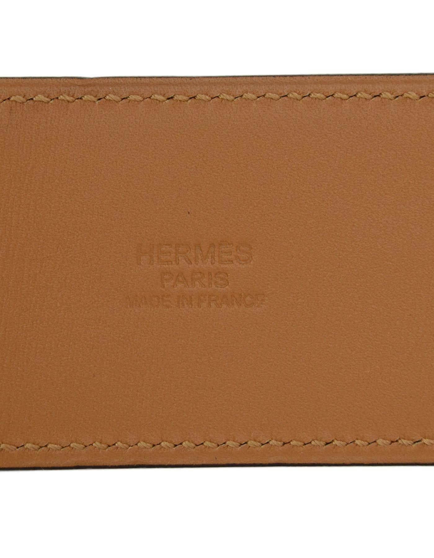 Hermes Yellow Epsom CDC Belt sz 75 In Excellent Condition In New York, NY