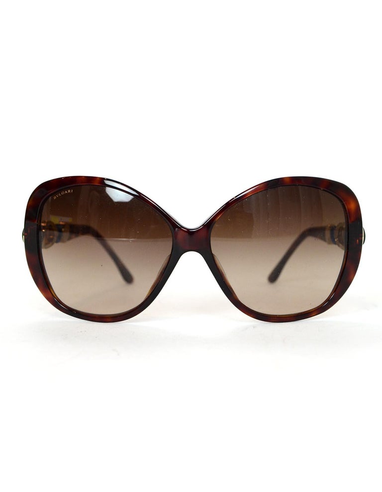 Bulgari Bvlgari Brown Tortoise W/ Orange, Green, Blue Gems  display picture 2