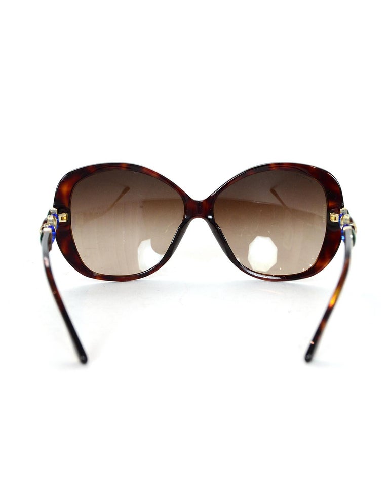 Bvlgari Tortoise Sunglasses with gem m_608606e2463d4fc21383dab4.jpg main image 3