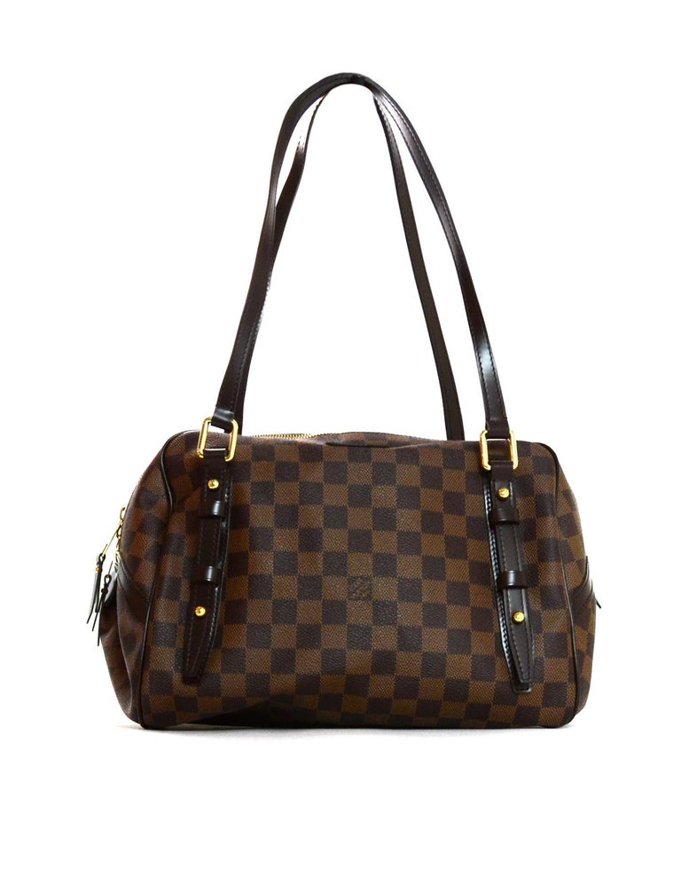 Louis Vuitton LV Brown Coated Canvas Damier Ebene Louis Vuitton LV Brown Coated Canvas Damier Ebene