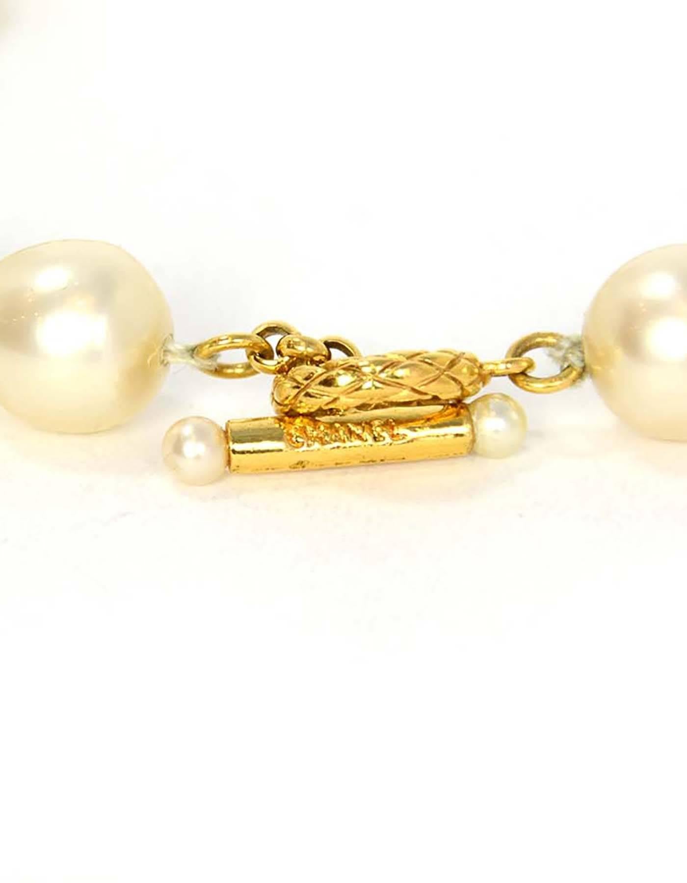vintage chanel pearl necklace