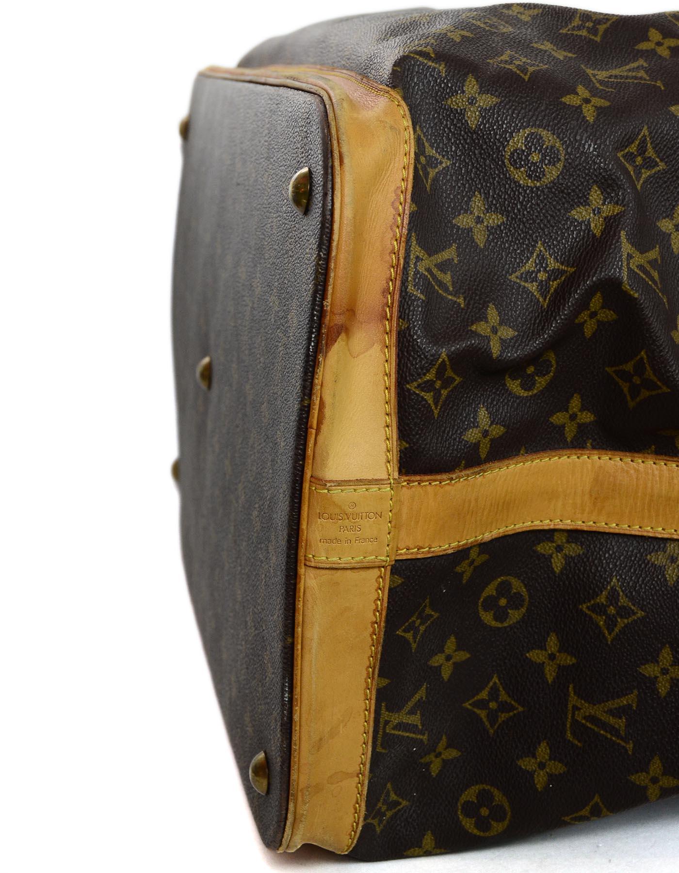 Louis Vuitton Brown Monogram LV 50cm Cruise Travel Duffle Bag Unisex In Good Condition In New York, NY