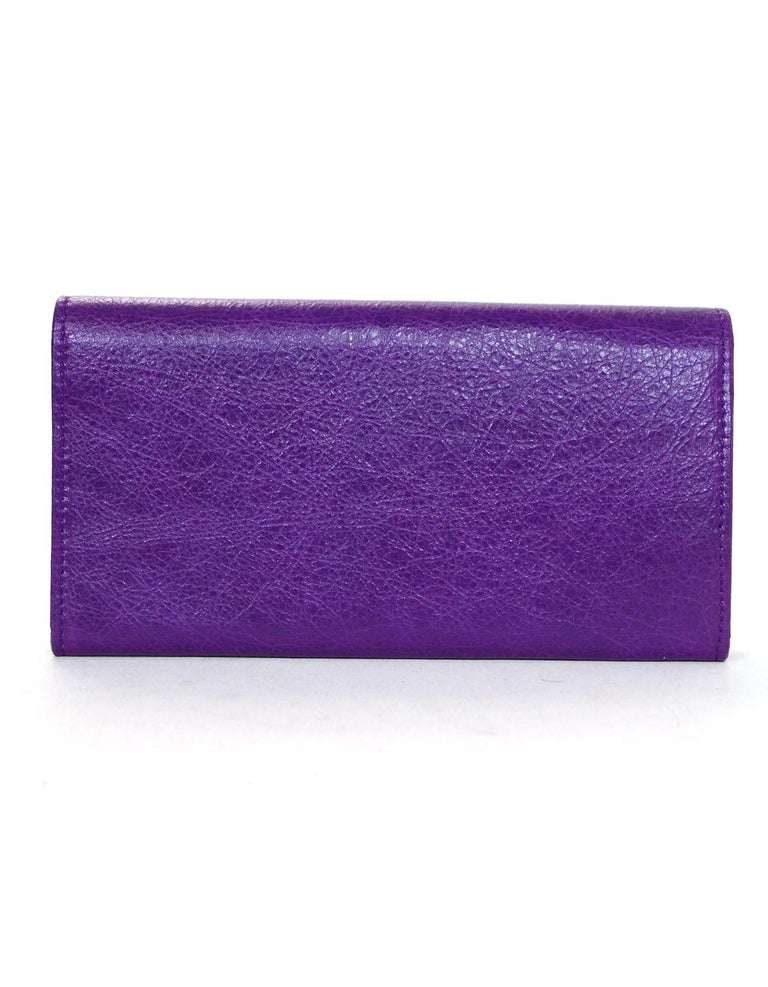 balenciaga purple wallet