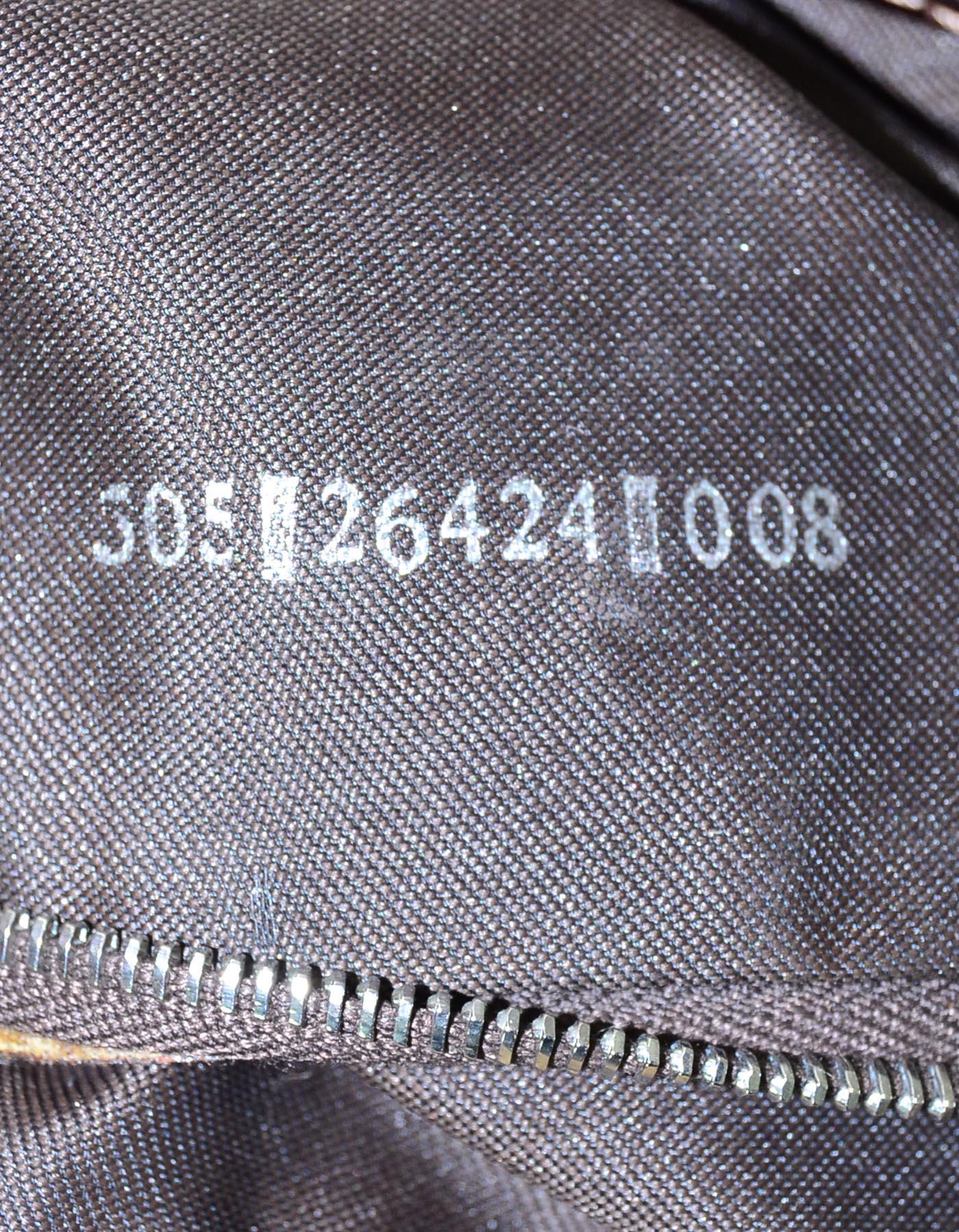 Fendi Beige Corduroy Baguette Bag w/  Silvertone Logo Buckle 1