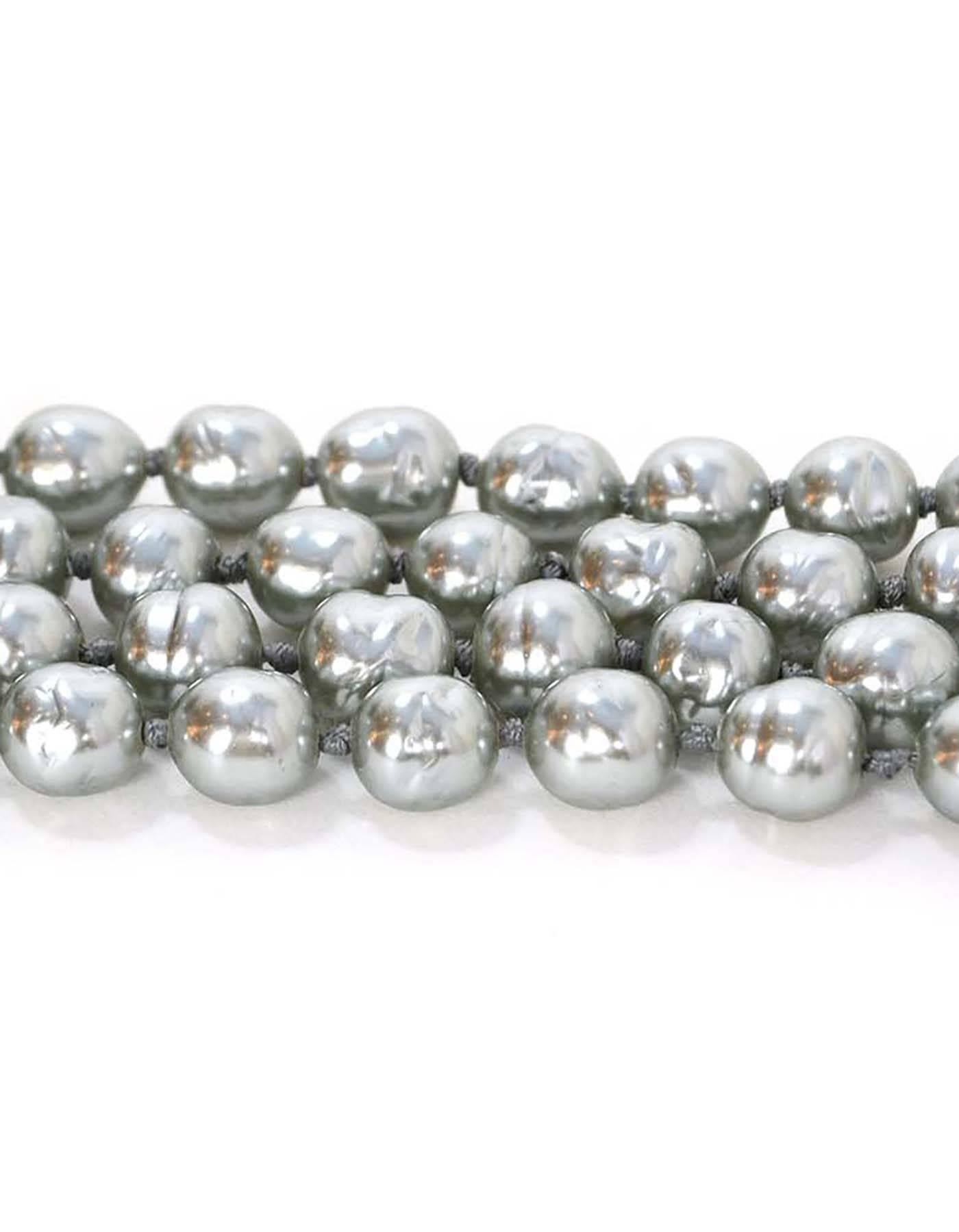 grey pearl necklaces