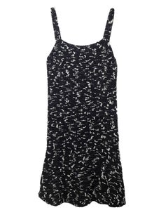 CHANEL Black Tweed Sleeveless Dress sz FR38