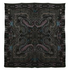 Etro Multi-Colored Paisley & Leopard Print Cashmere Scarf