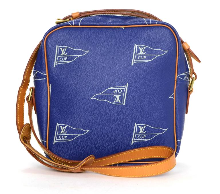 Sold at Auction: Louis Vuitton, Louis Vuitton Blue Epi Leather Danube  Crossbody Bag