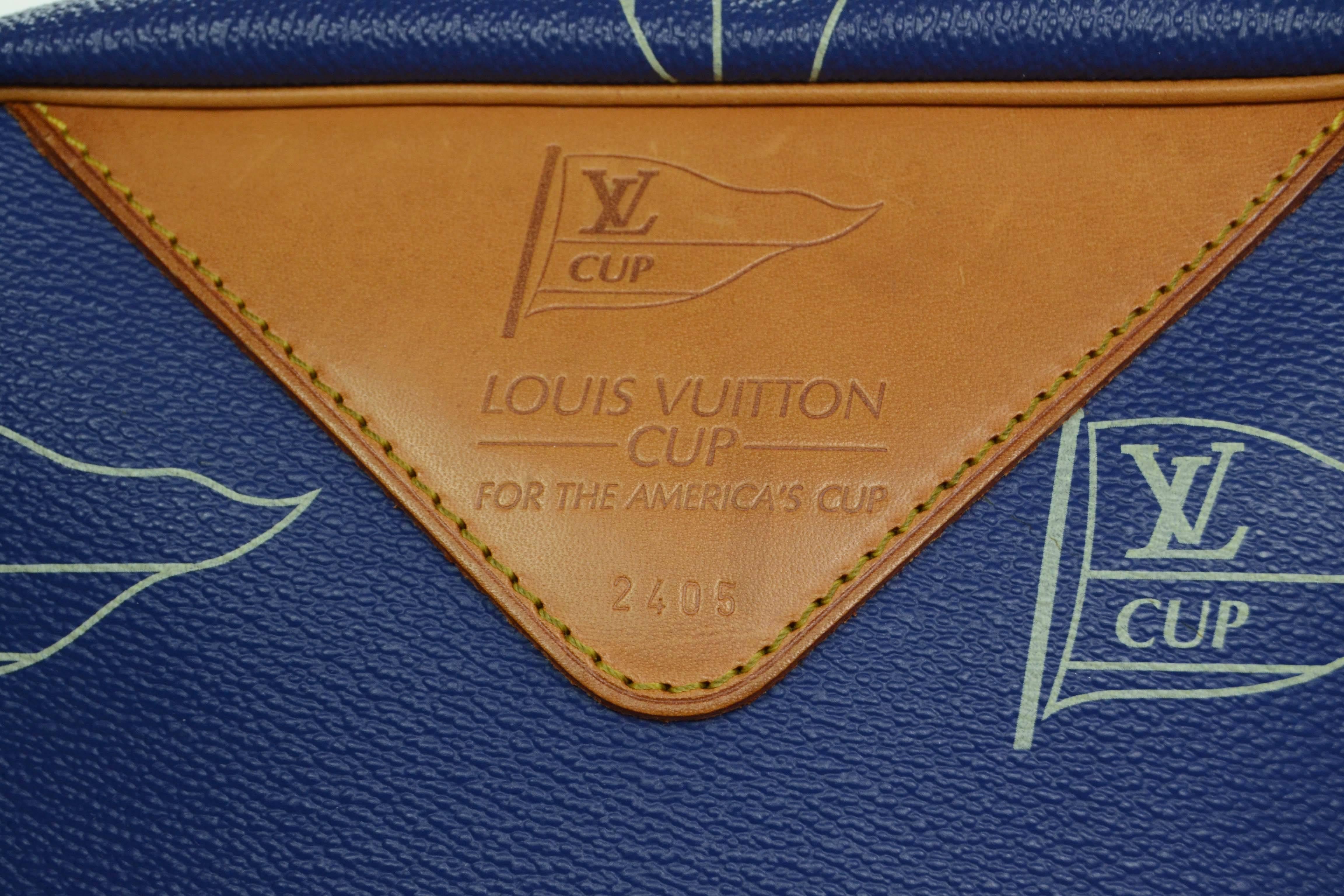Women's Louis Vuitton Ltd Ed Vintage ’92 Blue “LV Cup” Crossbody Bag GHW