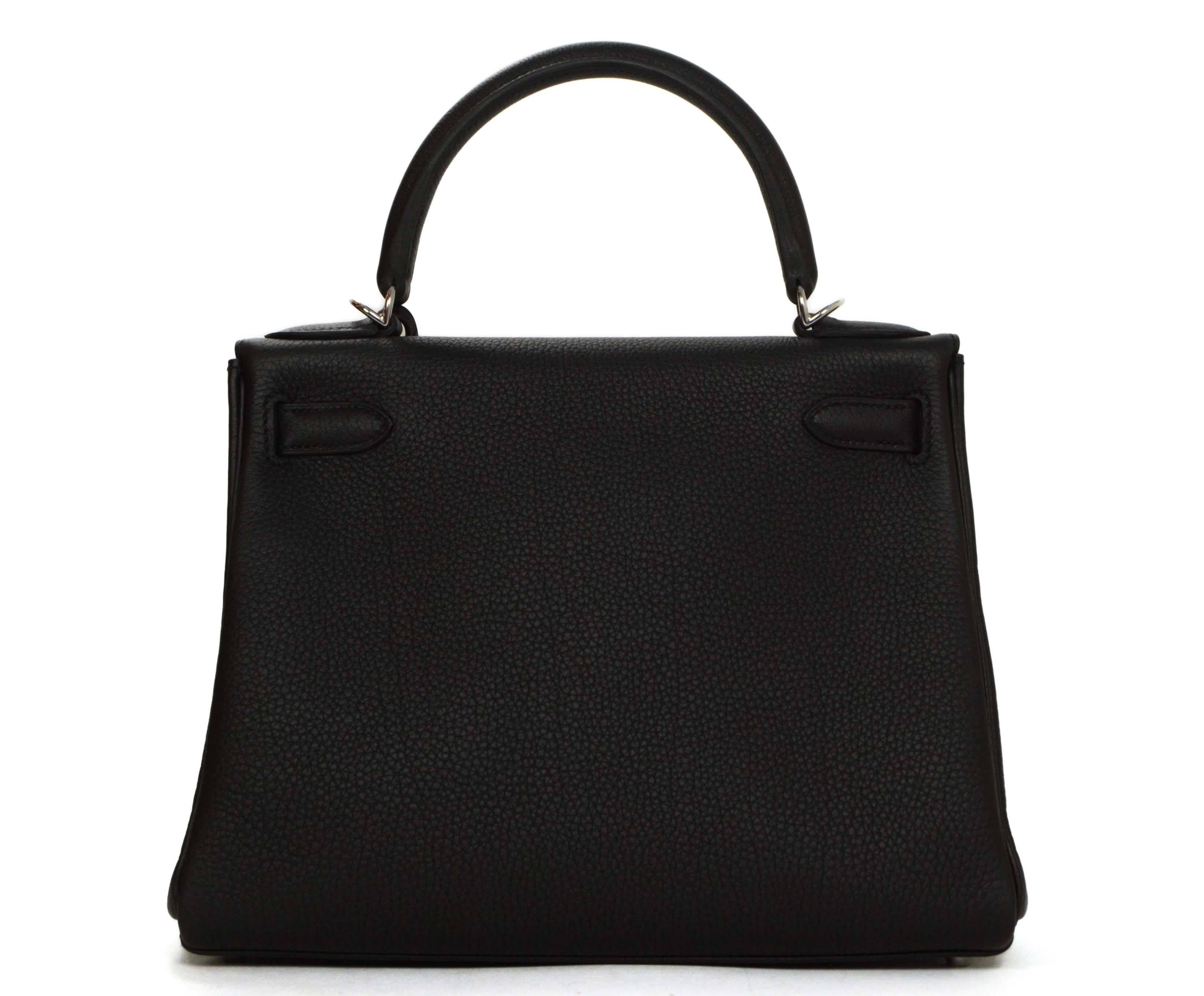 Hermes 2014 Black Togo 28cm Kelly Bag PHW In Excellent Condition In New York, NY