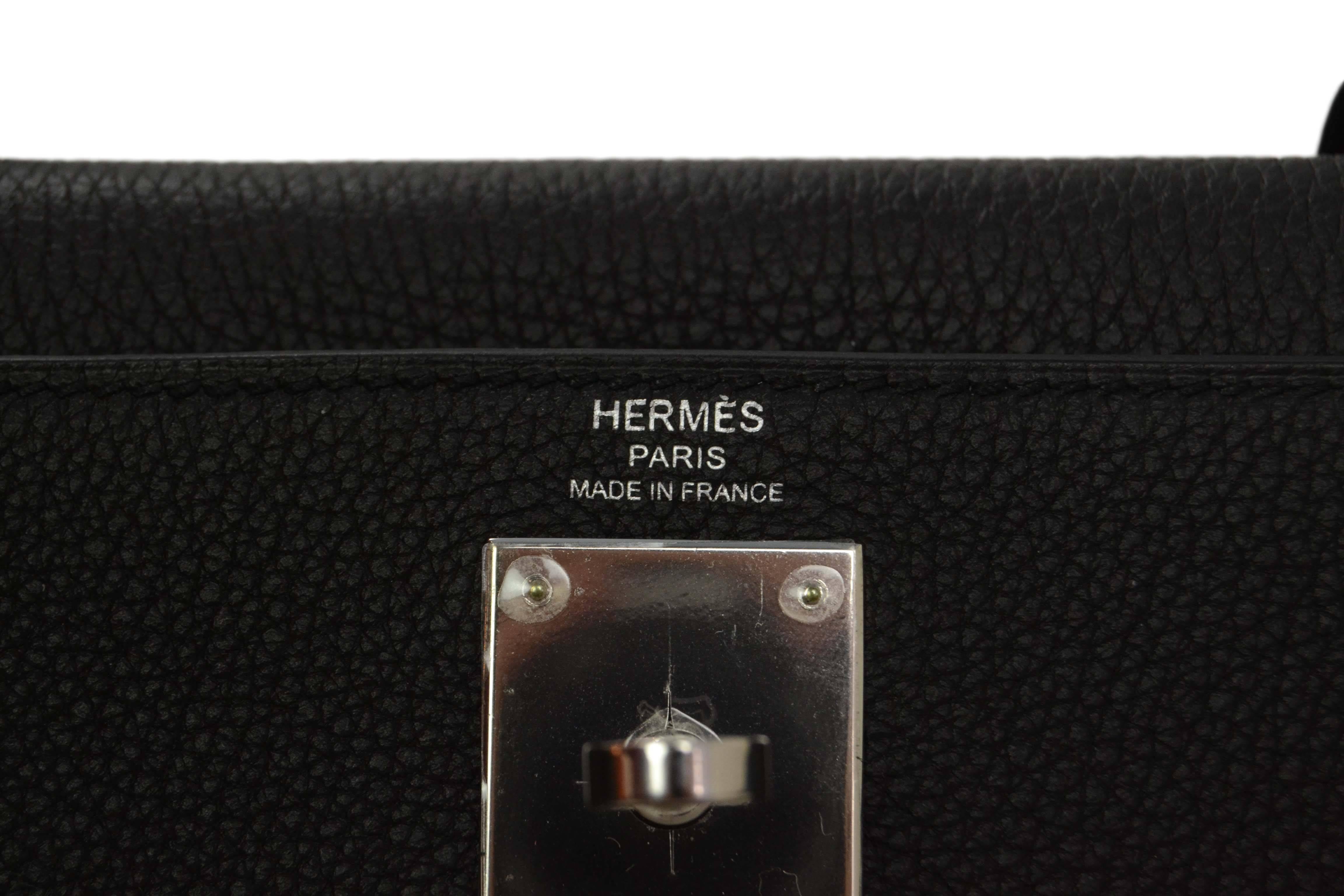 Hermes 2014 Black Togo 28cm Kelly Bag PHW 3