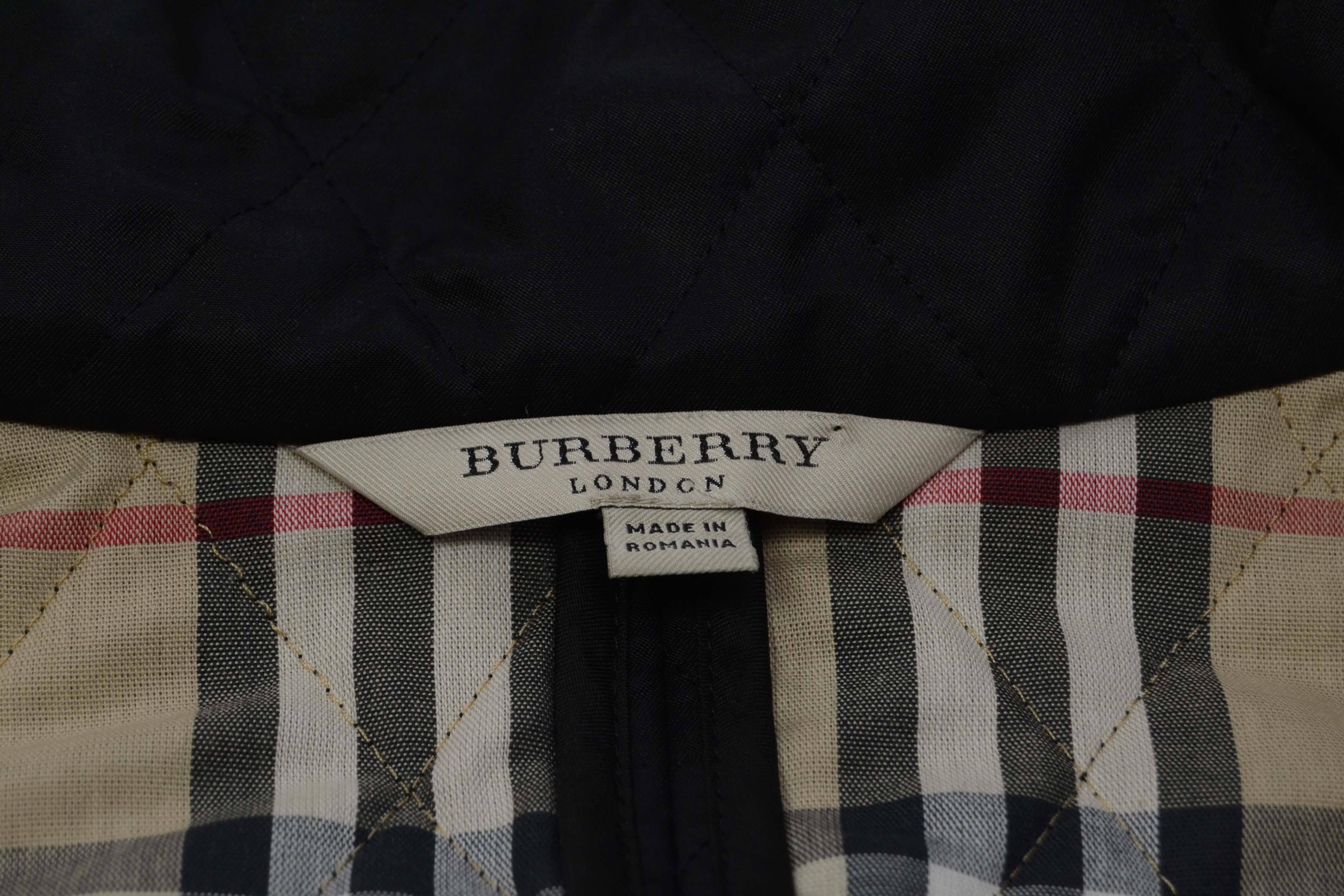 Burberry Black Quilted Puffer Jacket sz M 1