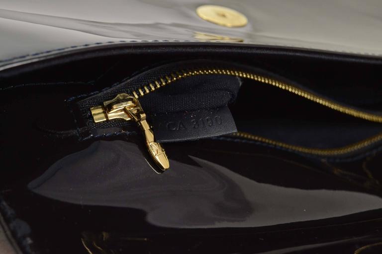 Louis Vuitton Black Patent Sobe Clutch Bag GHW at 1stDibs