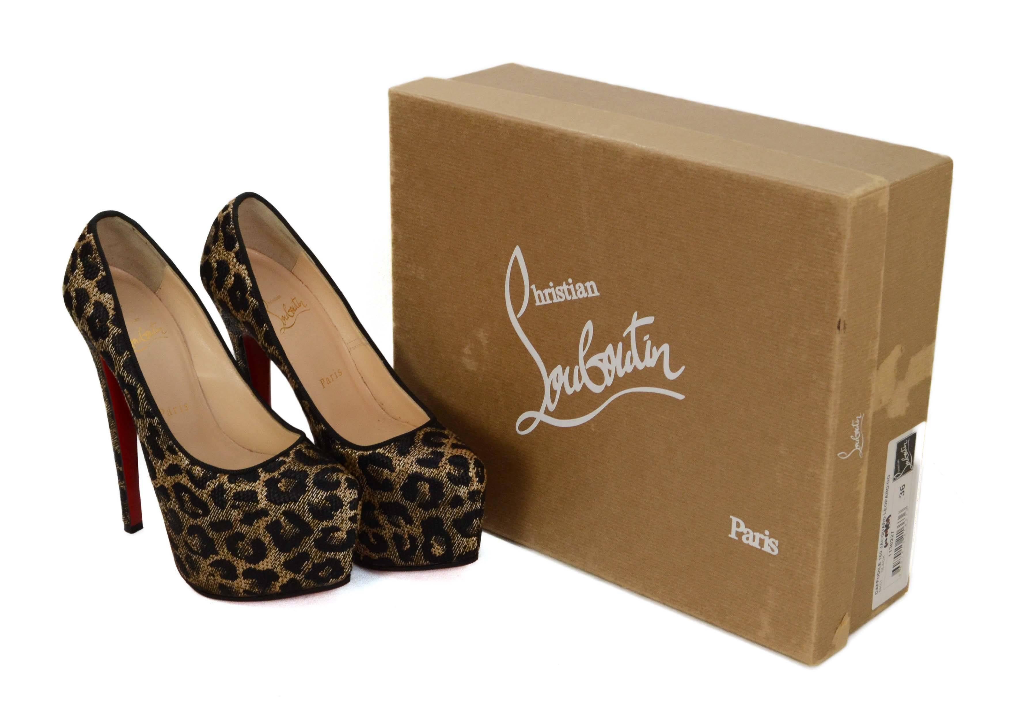 Christian Louboutin Leopard Print Jacquard 