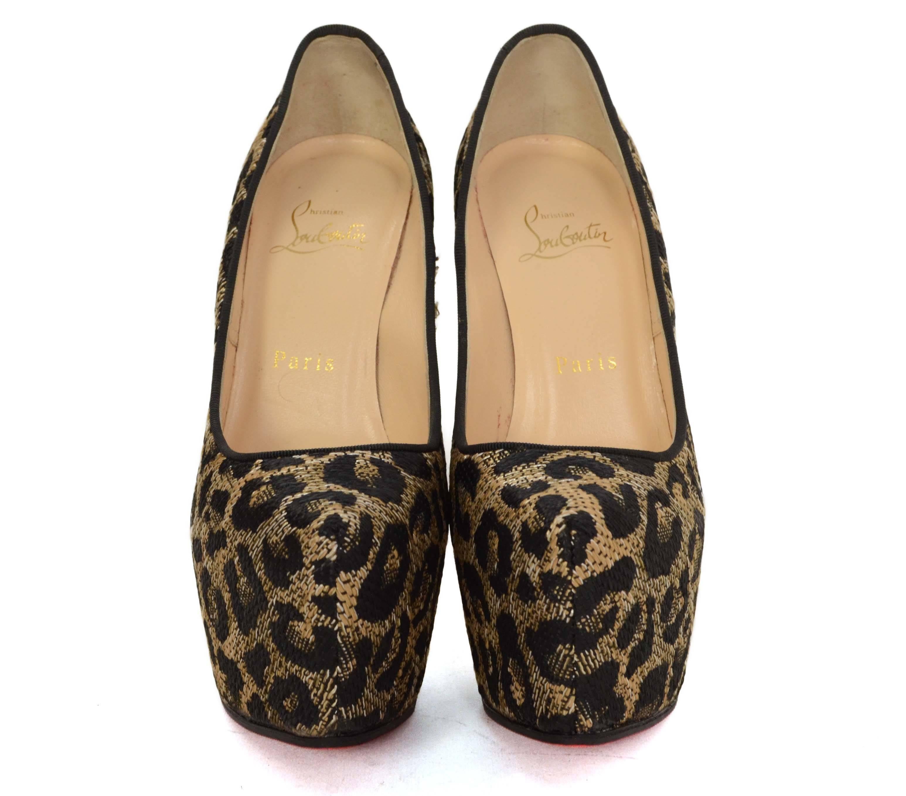 Christian Louboutin Leopard Print Jacquard 