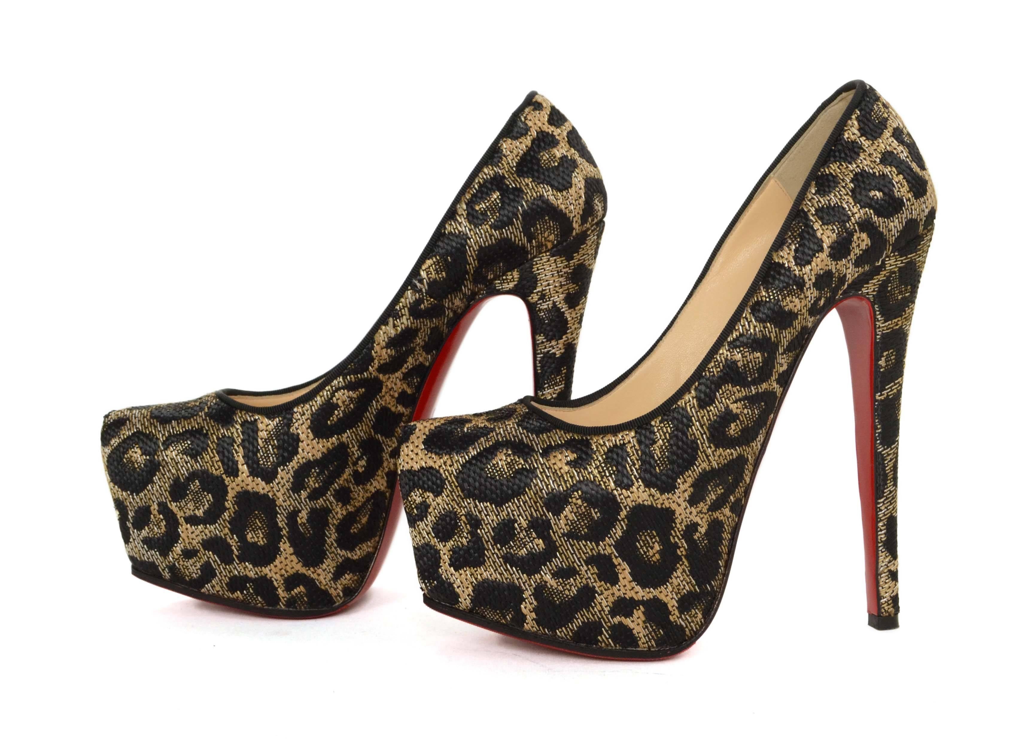 Christian Louboutin Leopard Print Jacquard 