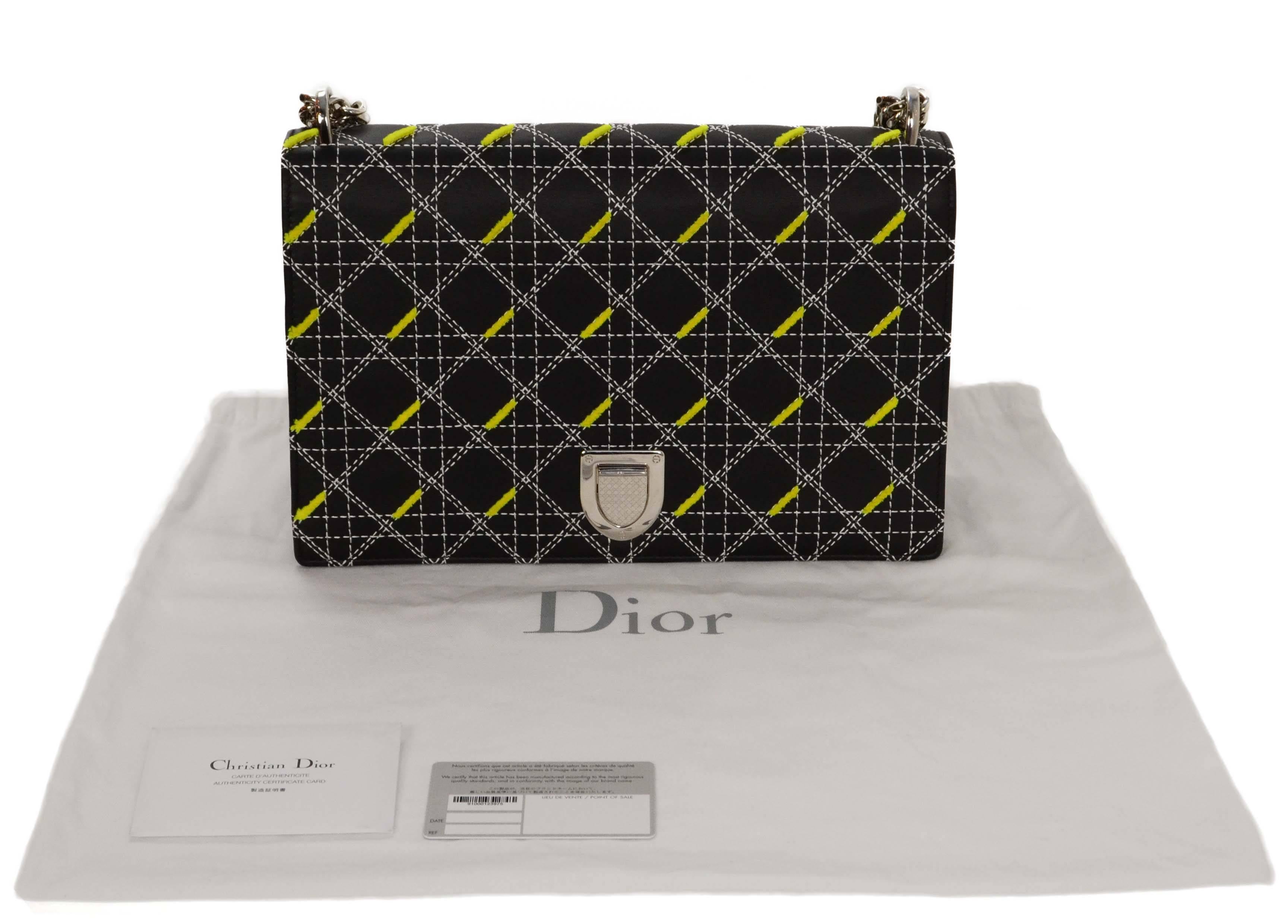 Christian Dior Black Quilted Diorama Large Flap Bag SHW rt. $6, 300 5