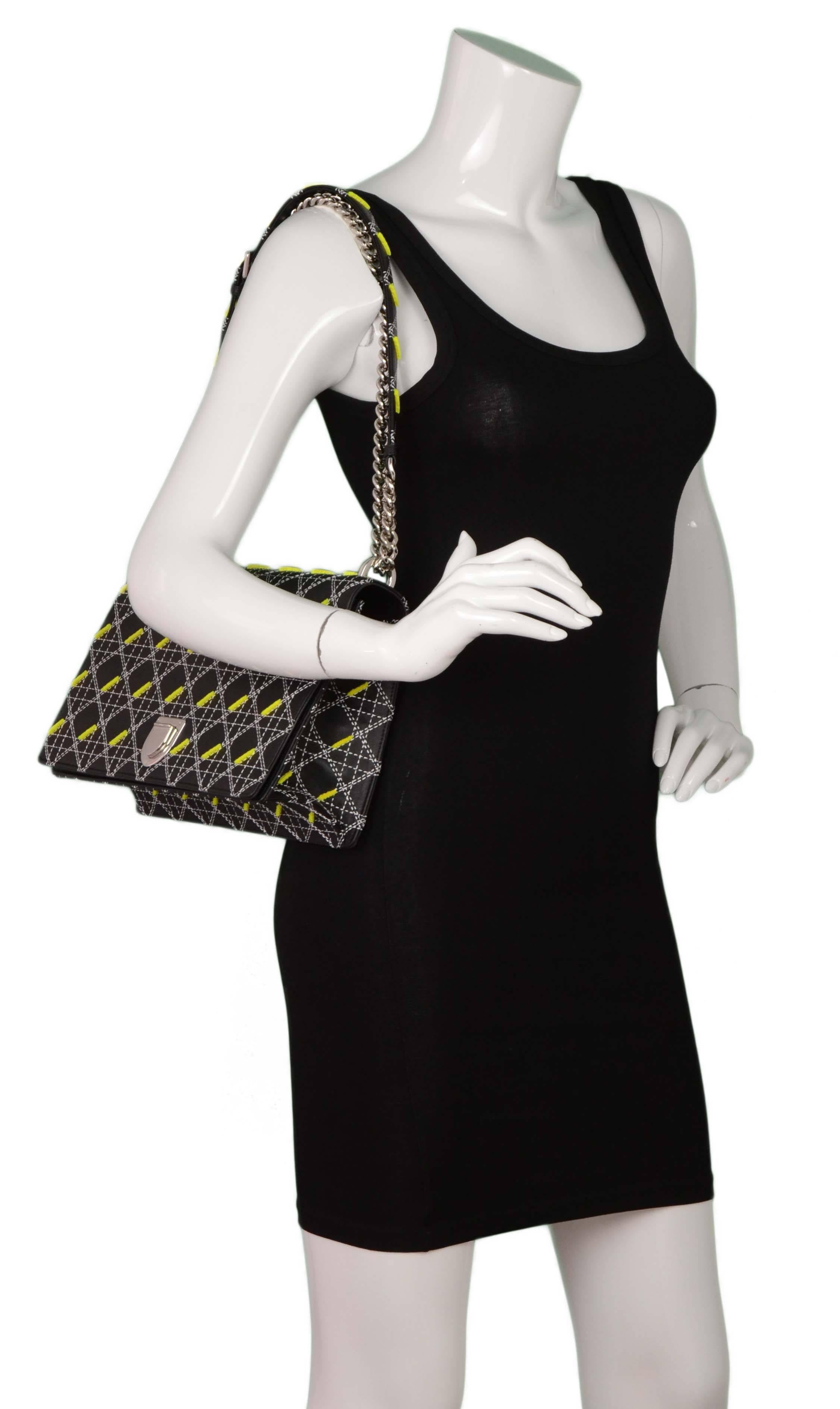 Christian Dior Black Quilted Diorama Large Flap Bag SHW rt. $6, 300 6