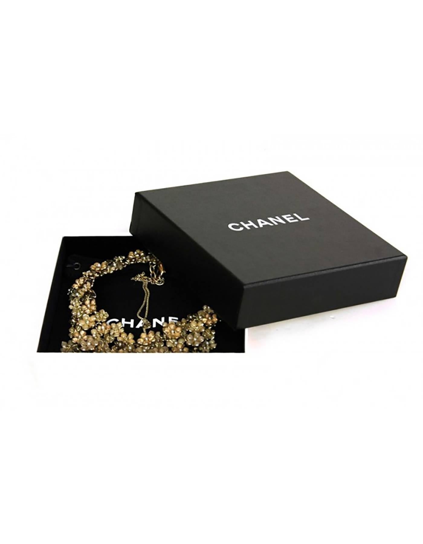 Chanel 2010 Beige Pague Camelia Bib Necklace rt. $10, 500 1