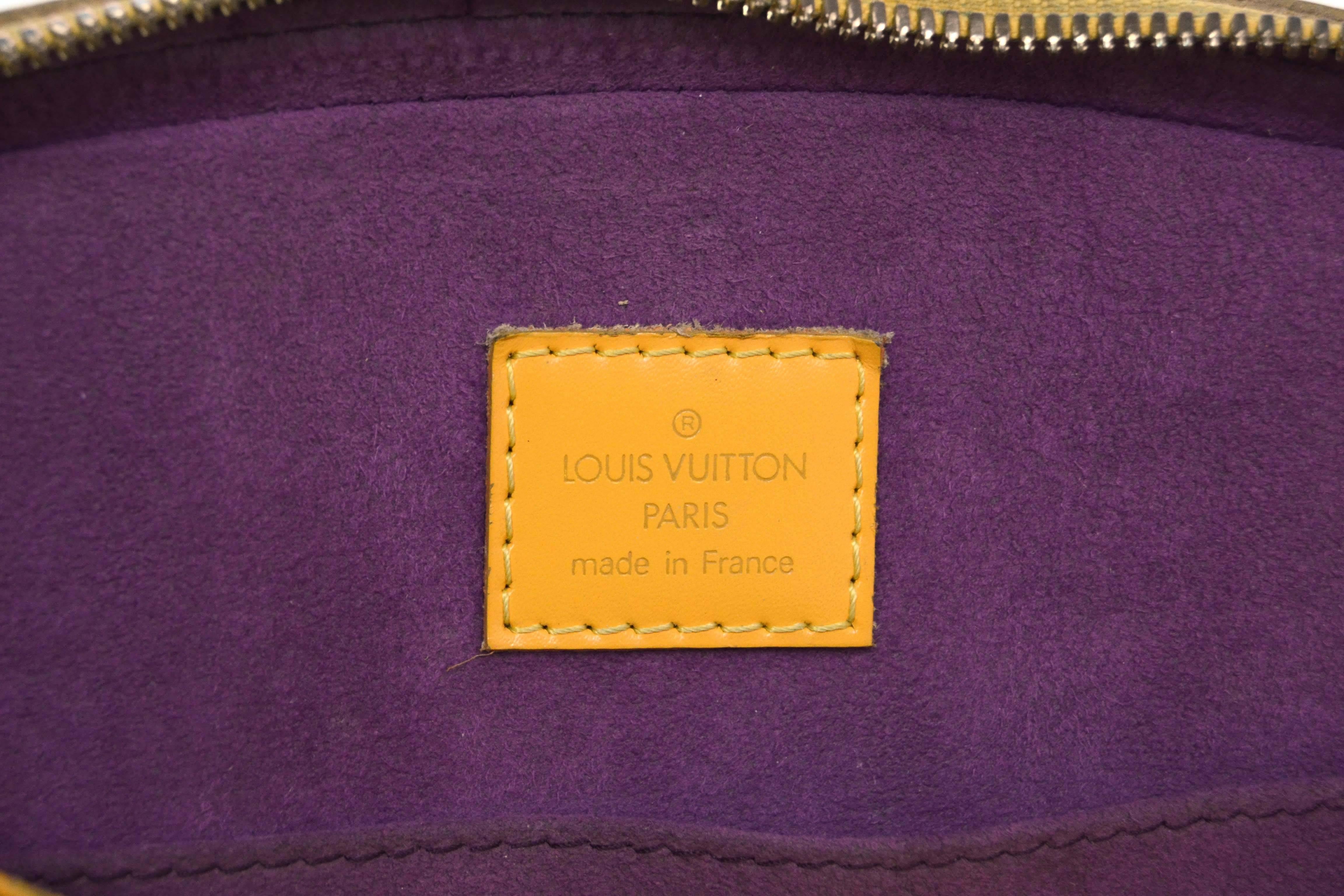 Louis Vuitton Yellow Epi Leather Jasmin Bag GHW 2