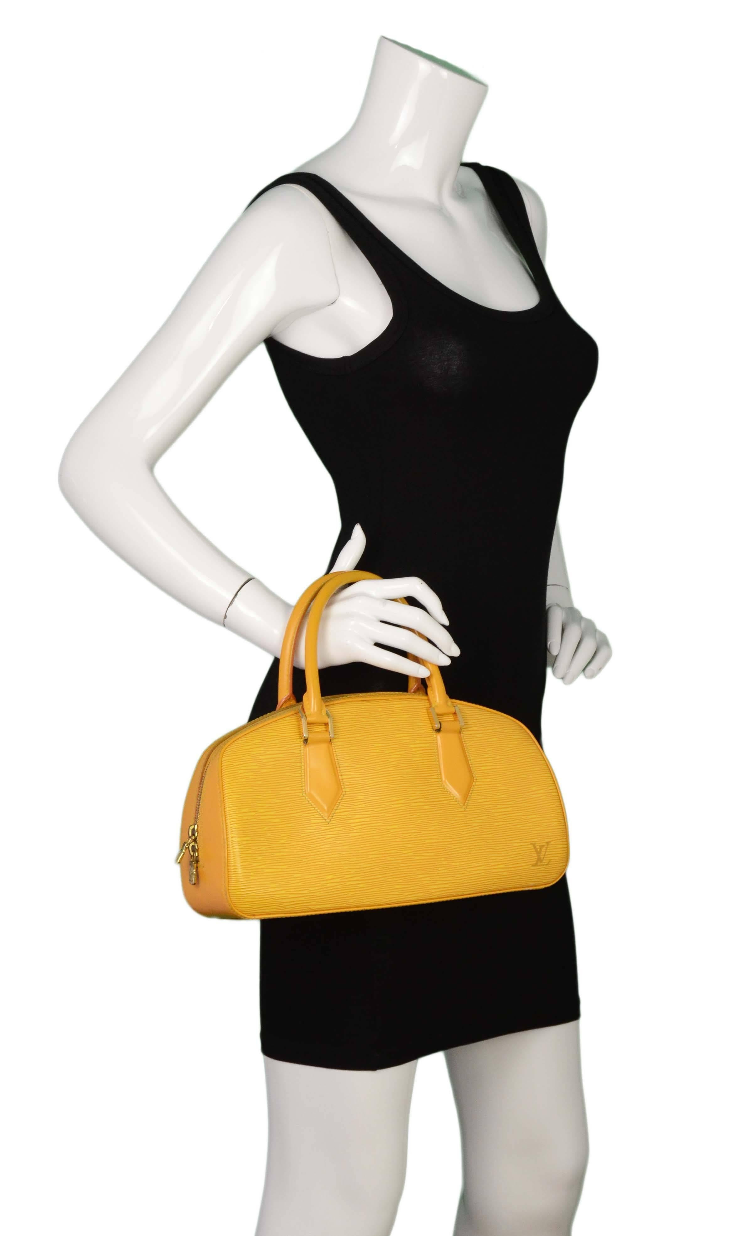 Louis Vuitton Yellow Epi Leather Jasmin Bag GHW 4