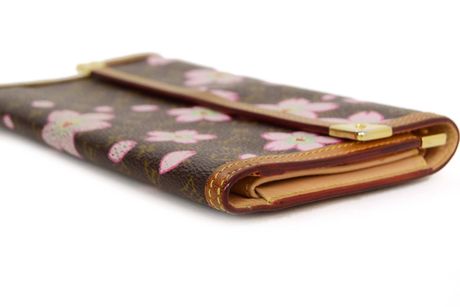 Louis Vuitton Monogram Cherry Blossom Long Wallet GHW image 4