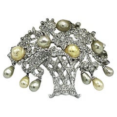 Rhodium Brooches