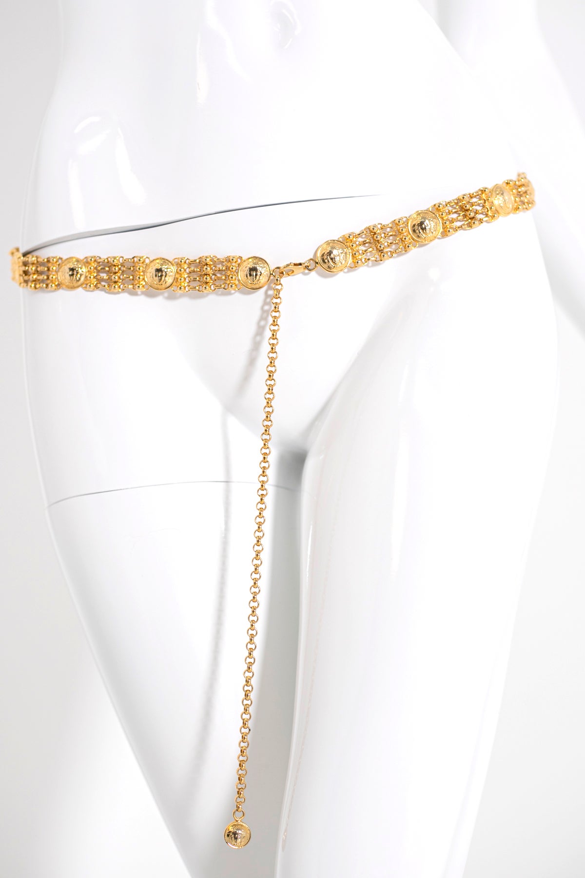 Gianni Versace Gold Medusa Belt