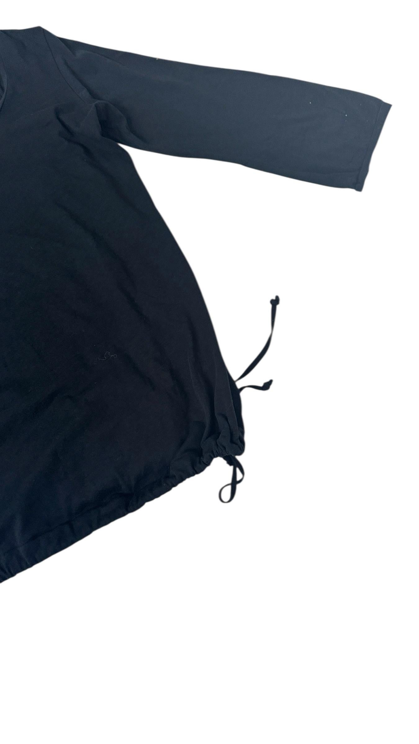 Black Stefanel Top with Built-in Tank and Double-Layer Effect 90s/2000s en venta 8
