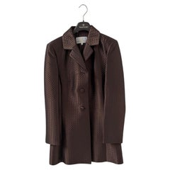Gianni Tolentino Milano Chocolate-Brown Jacquard Evening Jacket