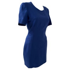Elegant Electric Blue Vintage Mini Dress by Miss V Valentino