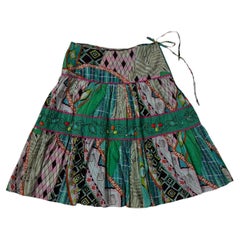 Vintage 1980s Bohemian Cotton Skirt by Giorgia Kauten for Express