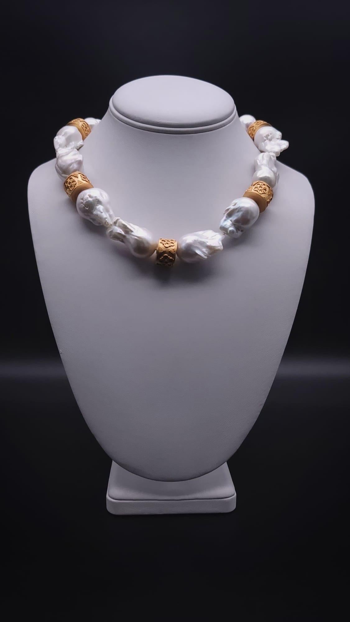 Women's A.Jeschel Colossal Baroque Pearl Necklace For Sale