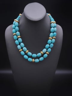 Splendide collier d' amazonite polie A.Jeschel 