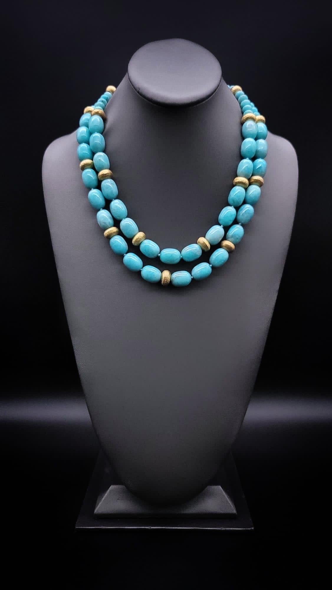 A.Jeschel Splendind Polished Amazonite necklace  For Sale 8