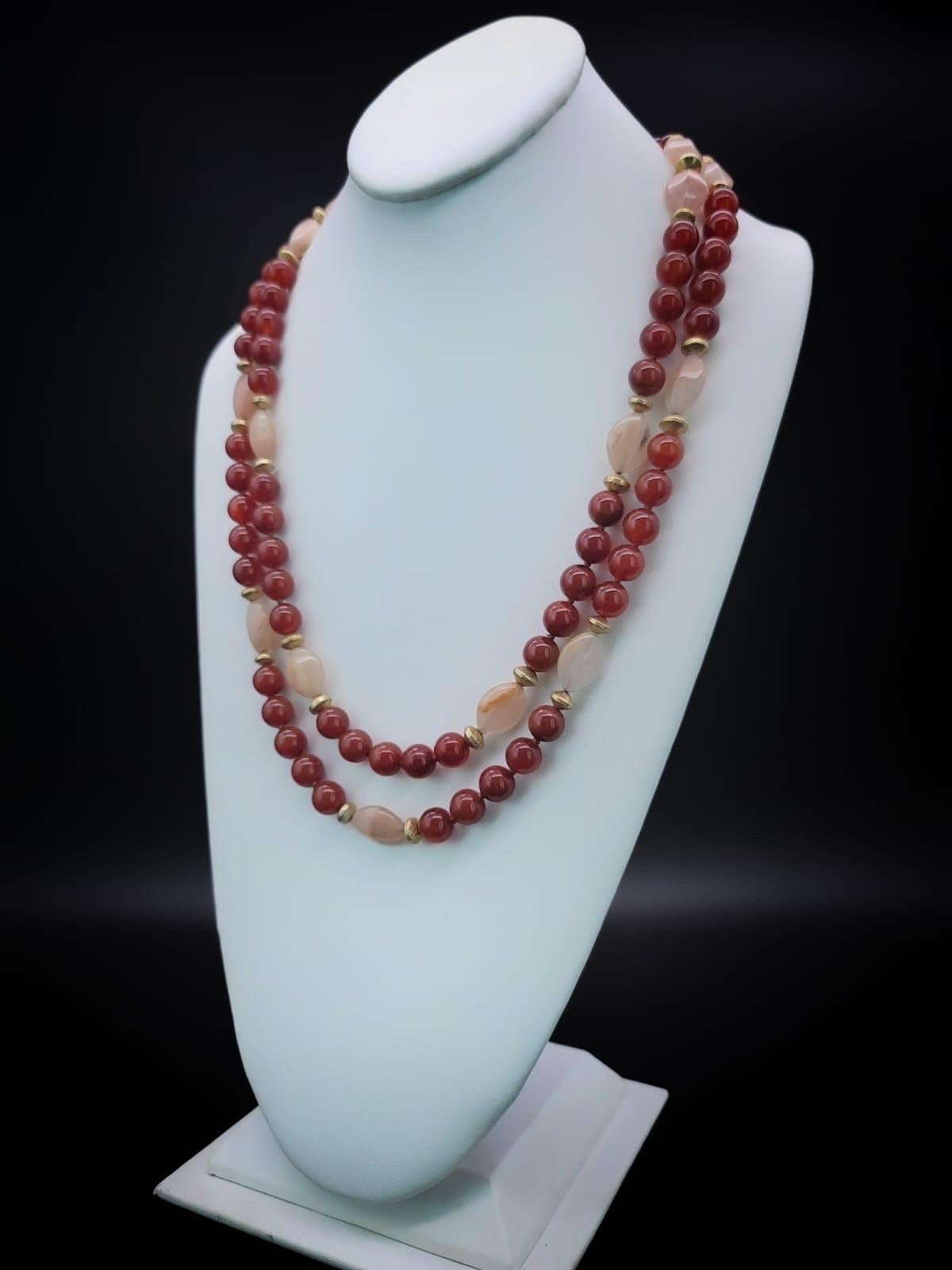 Women's A.Jeschel Carved Aventurine Buddha signature clasp necklace