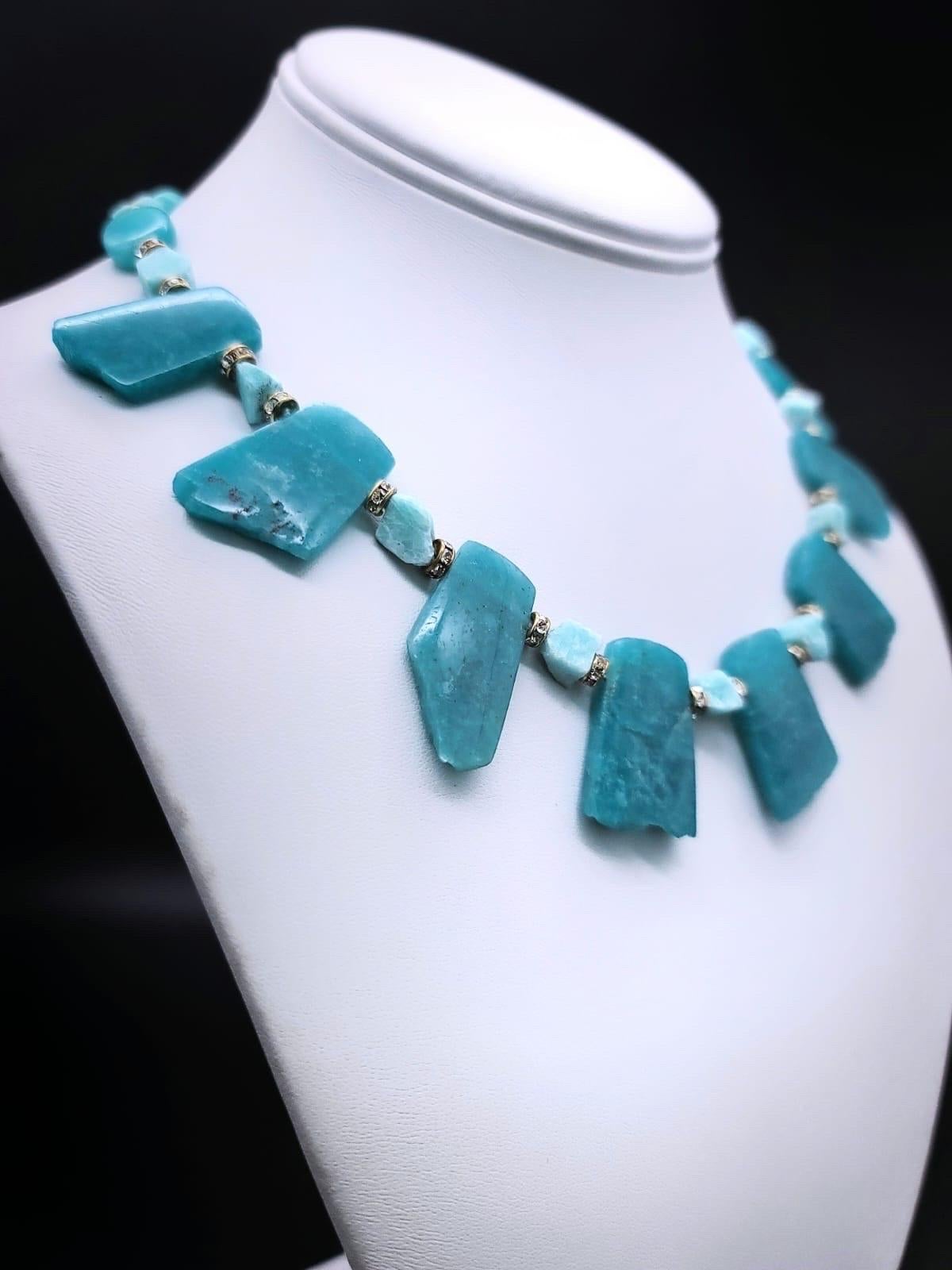 Women's A.Jeschel Richly colored Amazonite necklace. For Sale