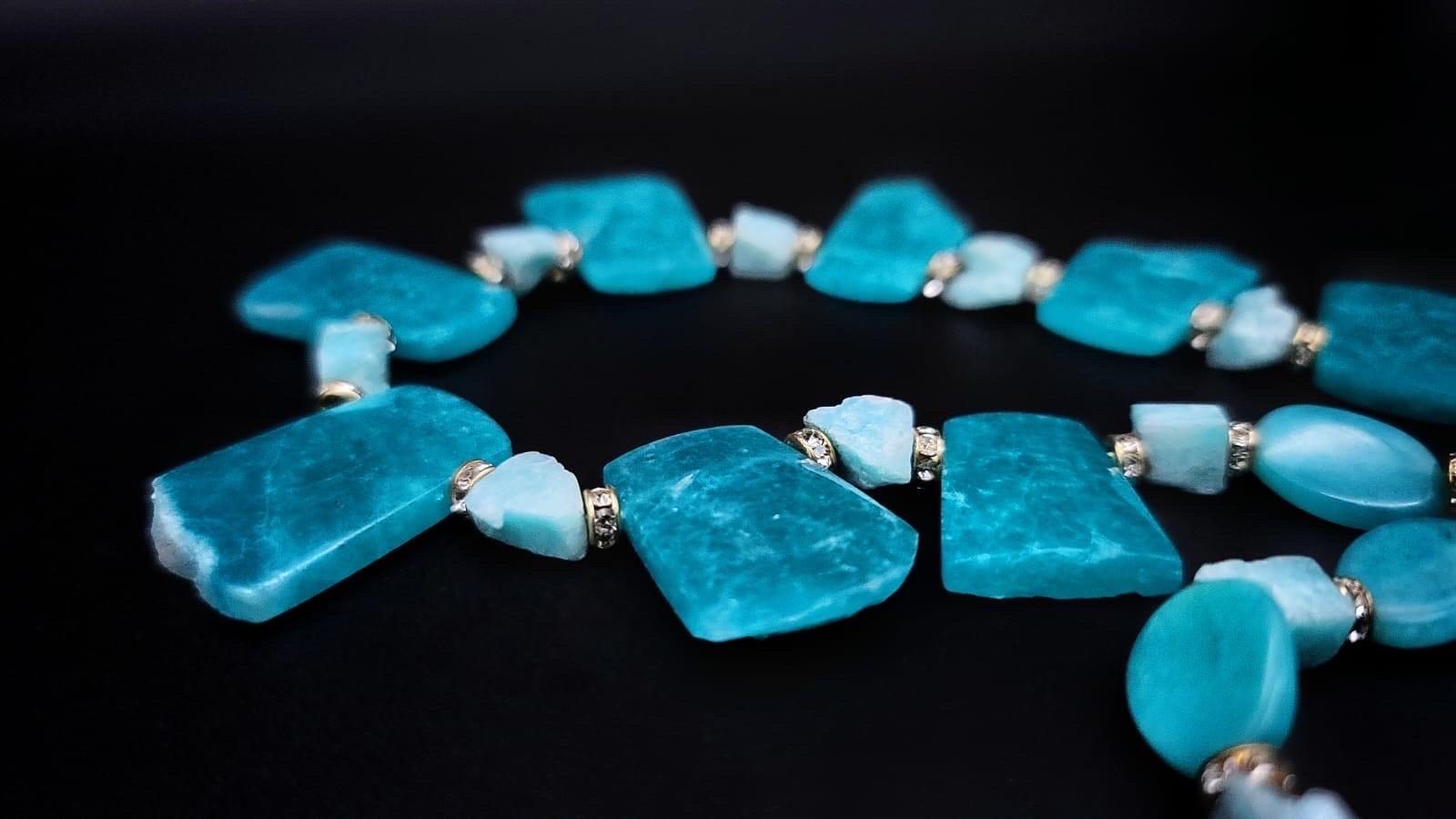 A.Jeschel Richly colored Amazonite necklace. For Sale 3