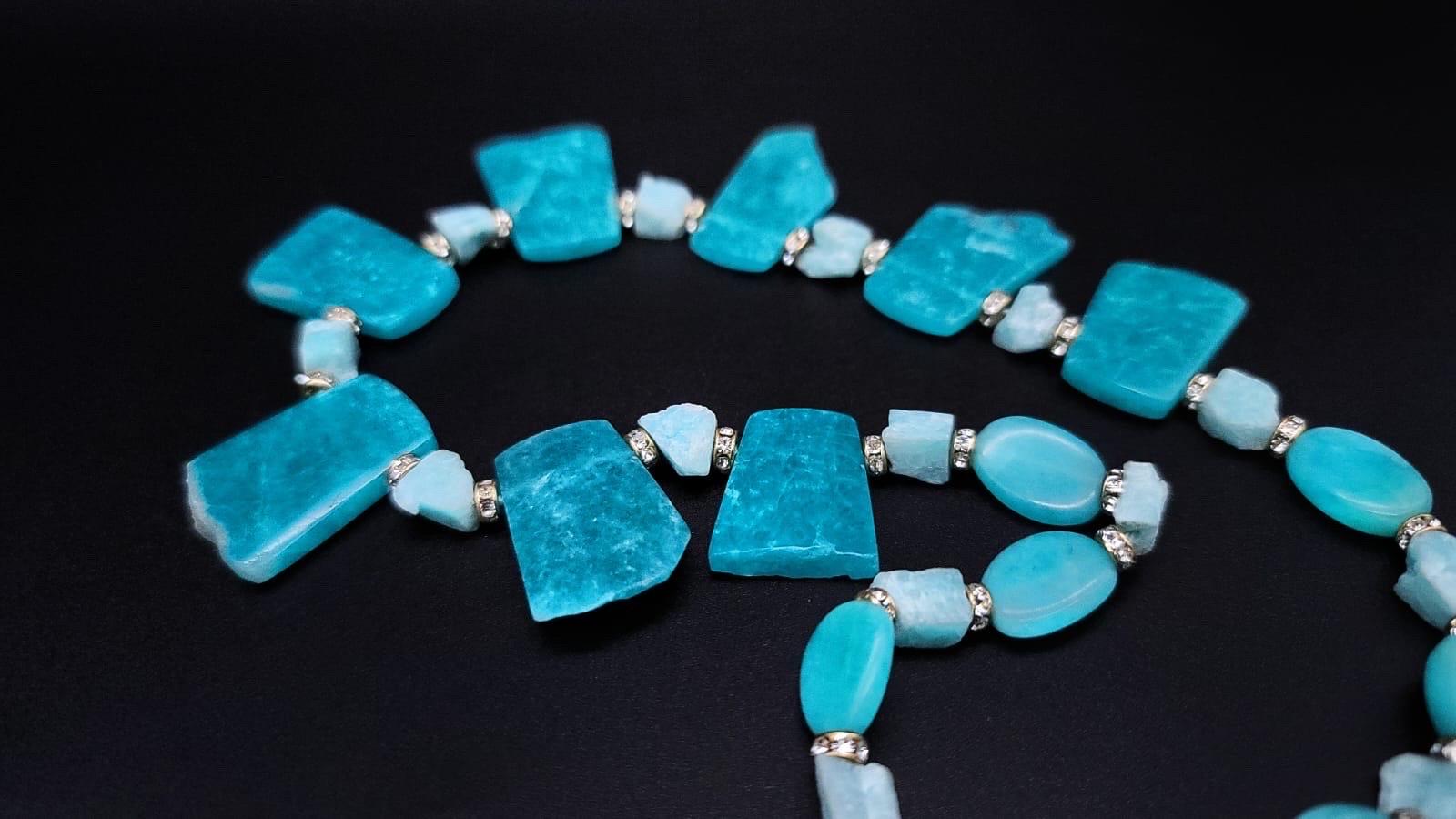 A.Jeschel Richly colored Amazonite necklace. For Sale 4