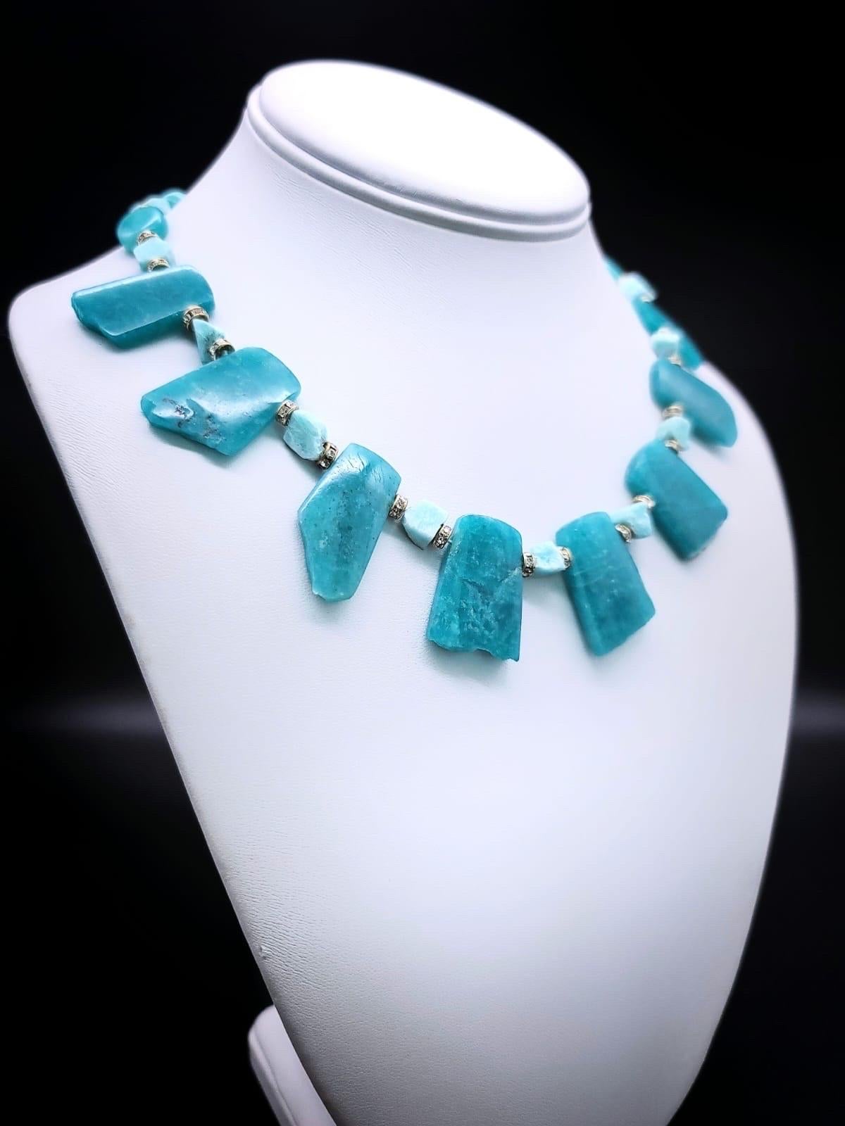 A.Jeschel Richly colored Amazonite necklace. For Sale 8