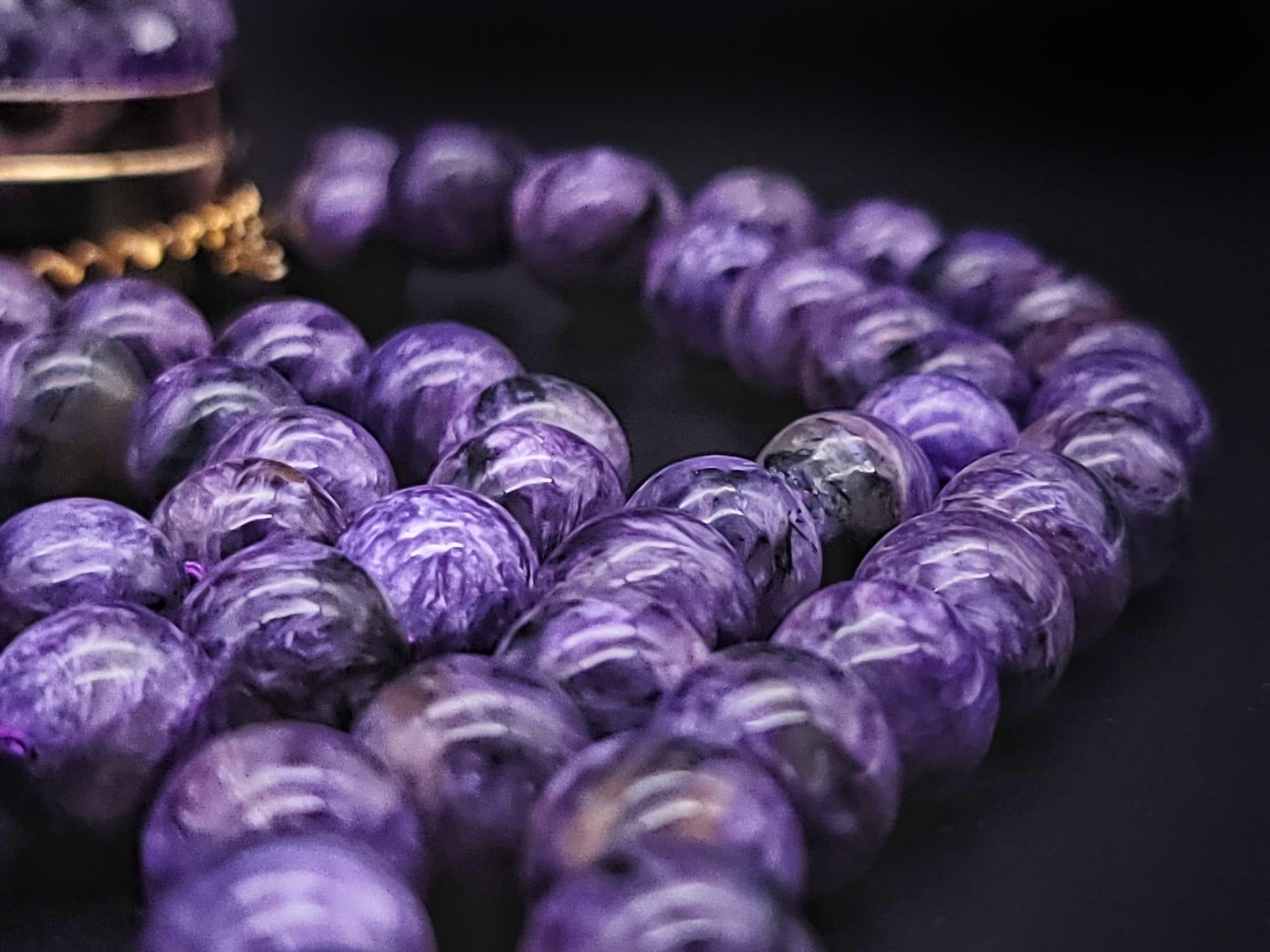 A.Jeschel Two strand stunning Charoite Necklace  For Sale 6