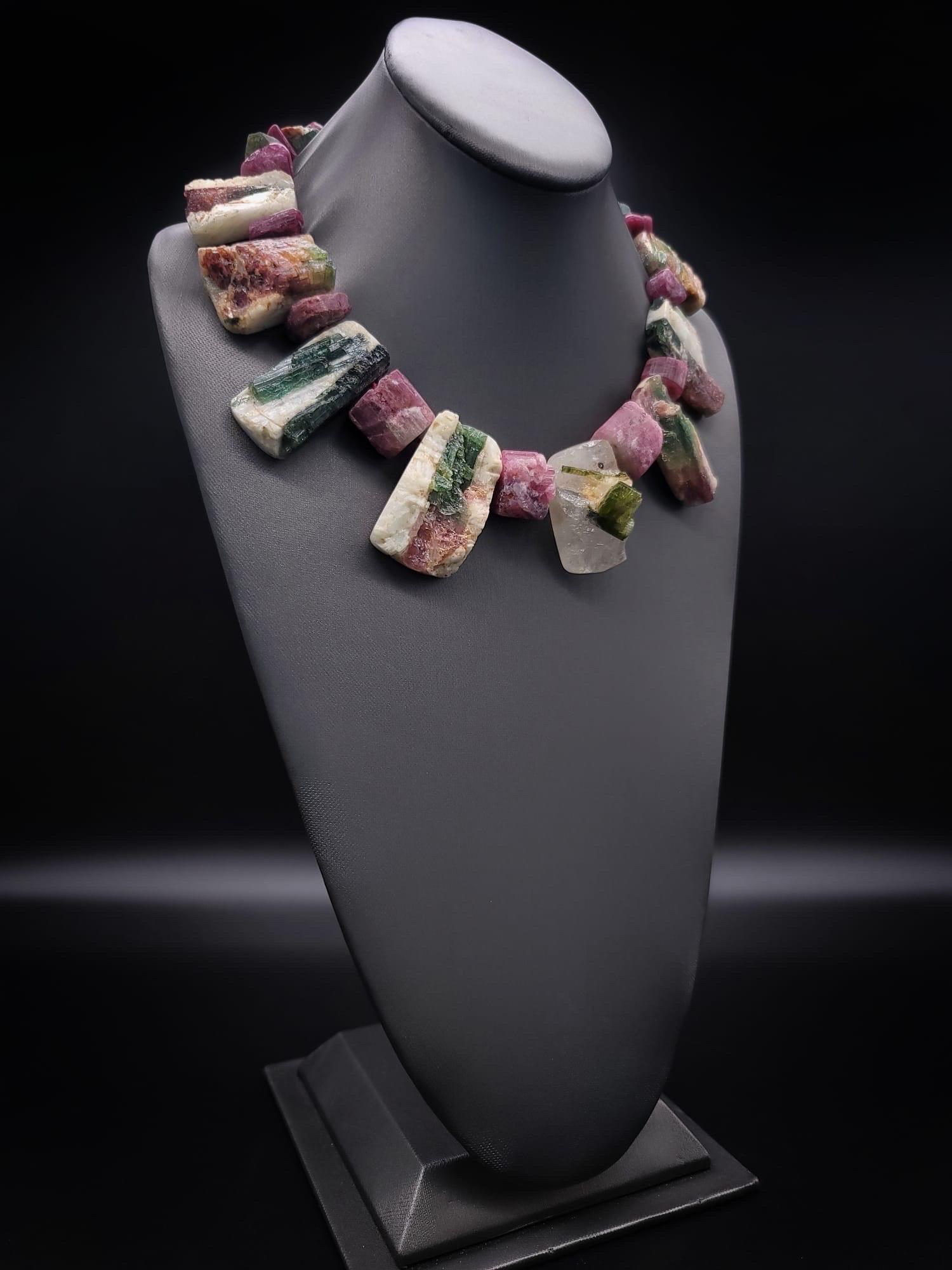 A.Jeschel Spectacular mixed Watermelon Tourmaline necklace For Sale 12