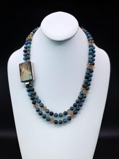 A.Jeschel  Apatite necklace with Art Miniature clasp.