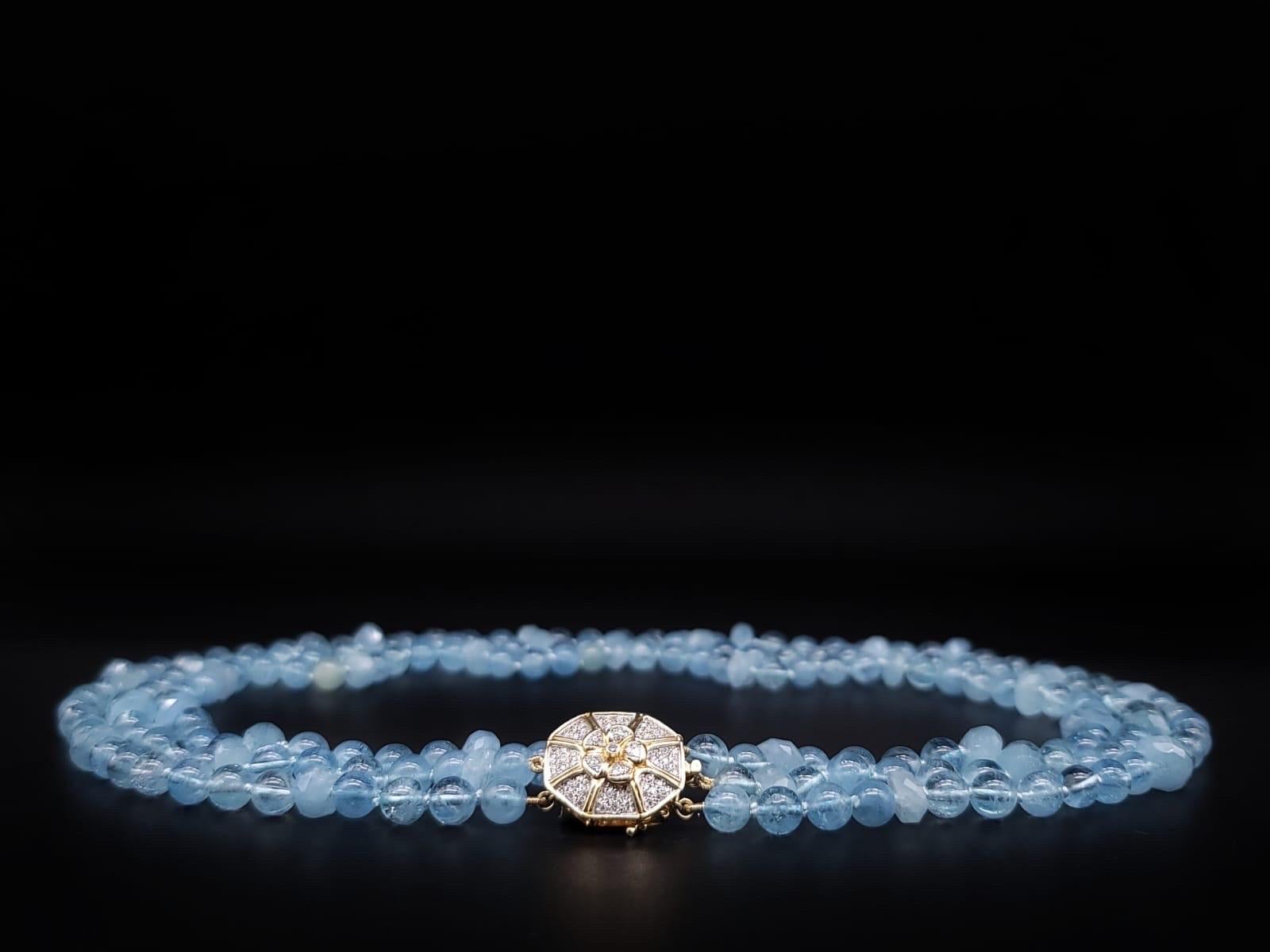 aquamarine bead necklaces