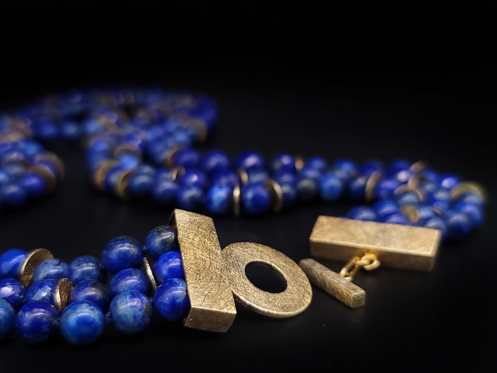 A.Jeschel Exquisite Lapis lazuli faceted Necklace. 1