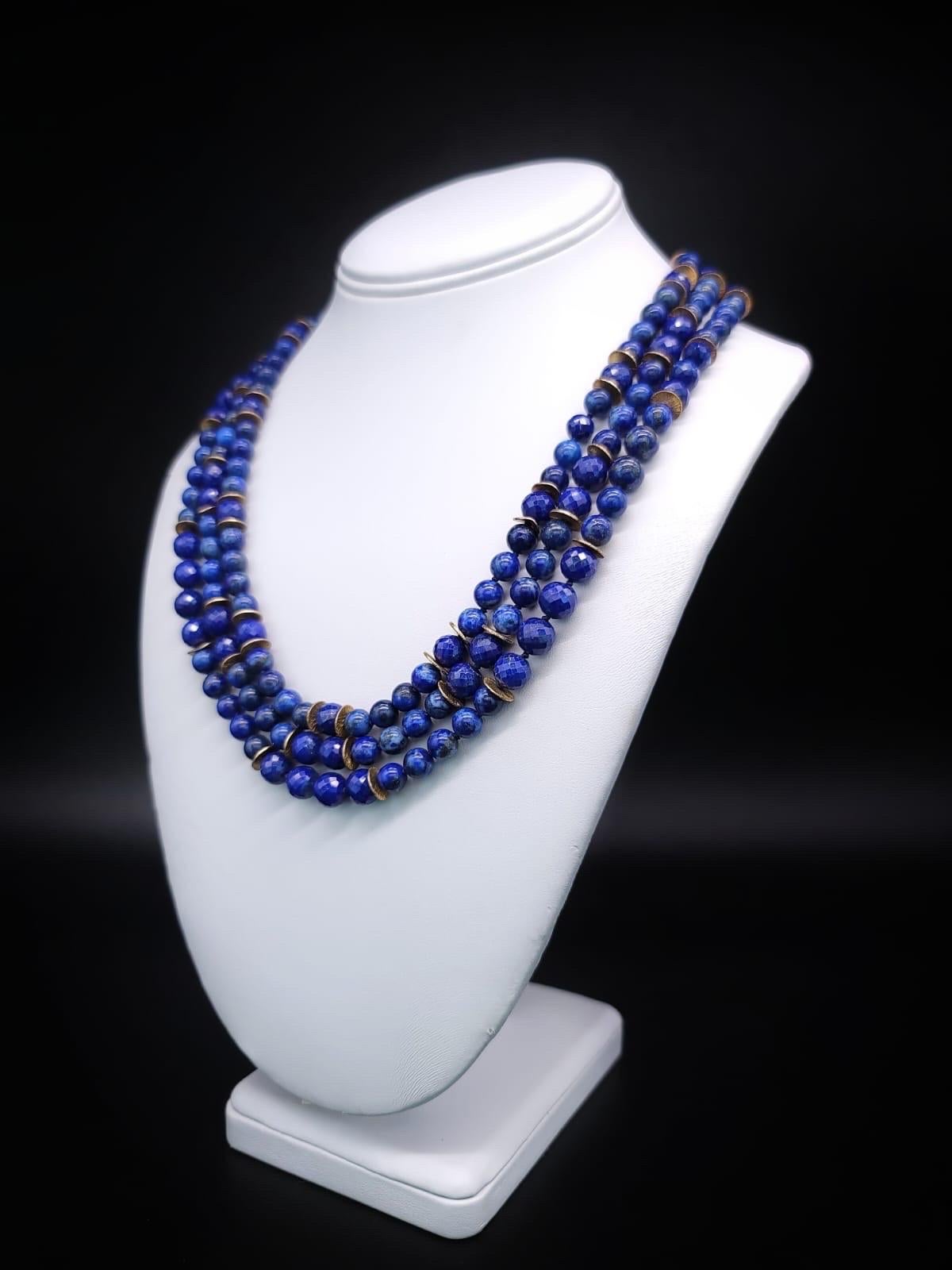 A.Jeschel Exquisite Lapis lazuli faceted Necklace. 3