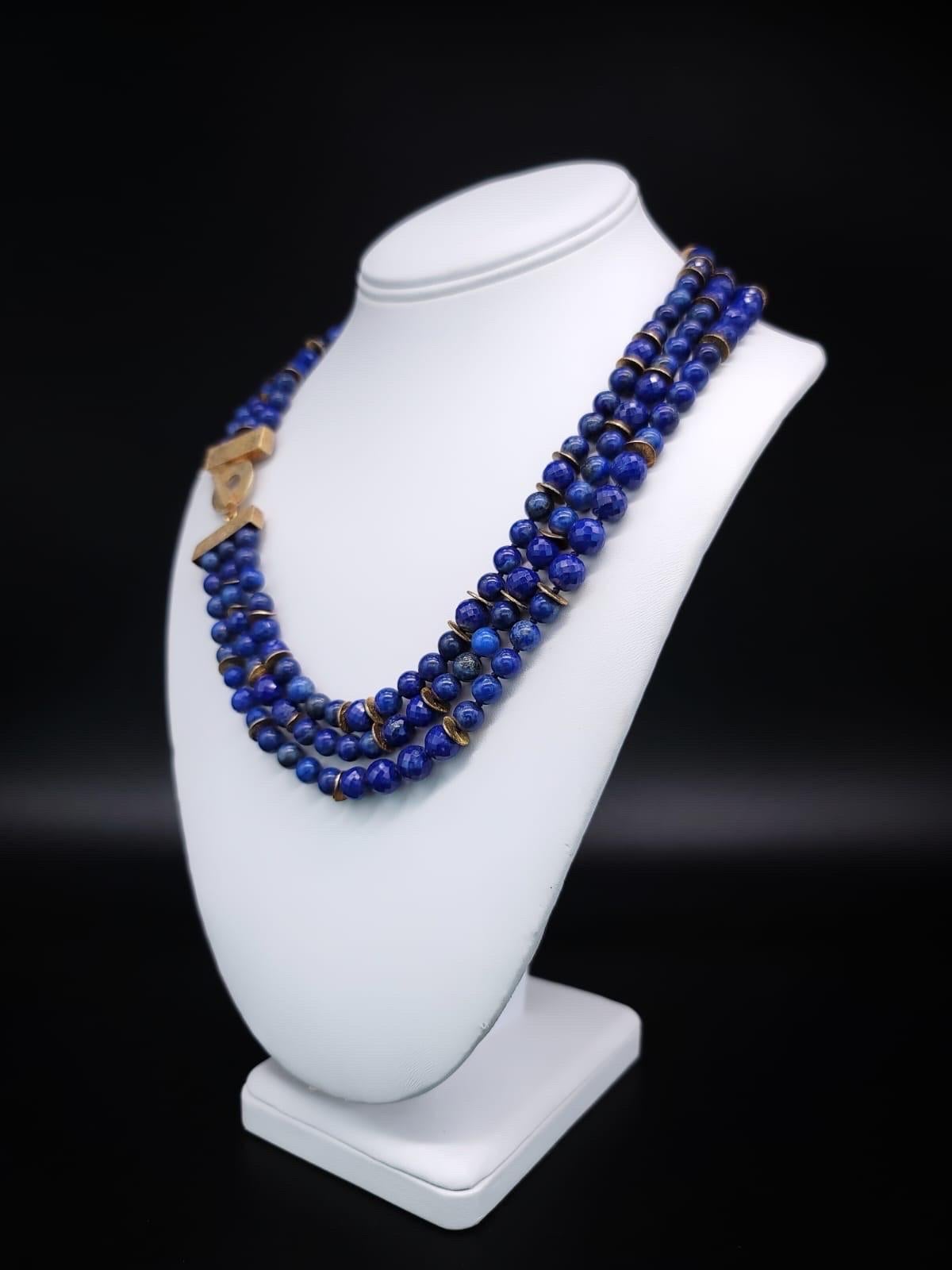 A.Jeschel Exquisite Lapis lazuli faceted Necklace. 6
